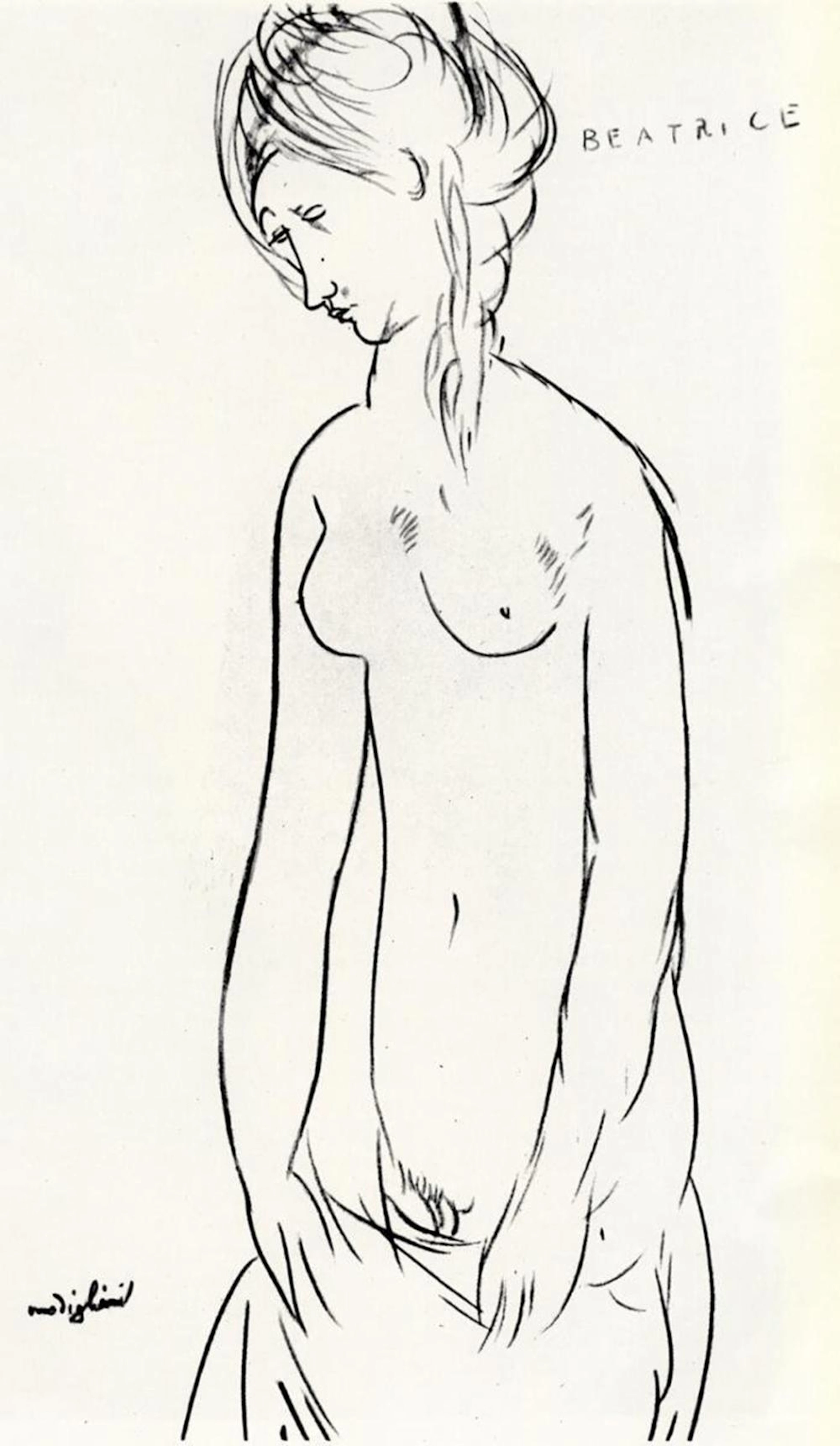 AMEDEO MODIGLIANI - BEATRICE HASTINGS NUDE