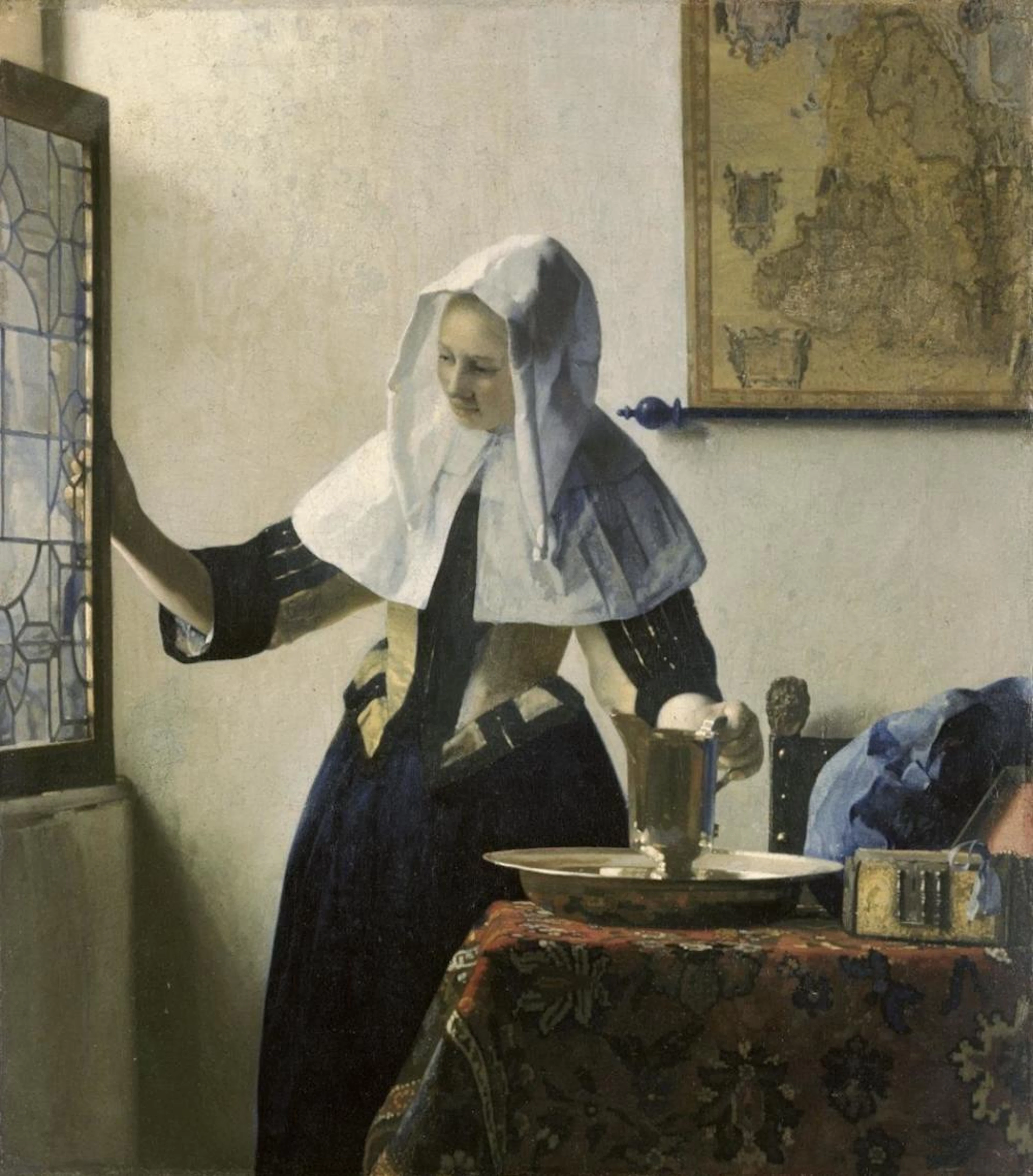 JOHANNES VERMEER - WOMAN WITH A WATER JUG