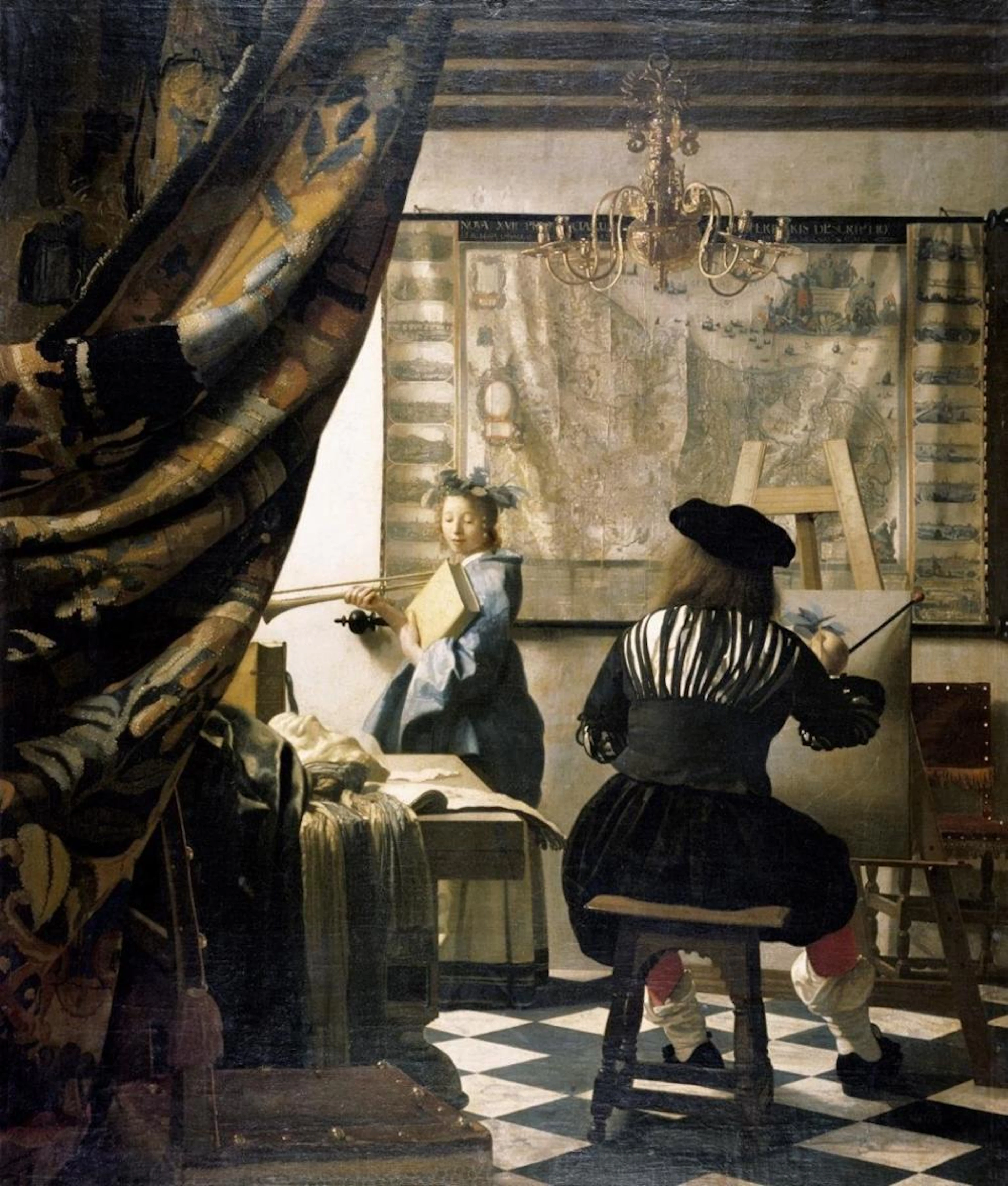 JOHANNES VERMEER - THE ARTIST'S STUDIO