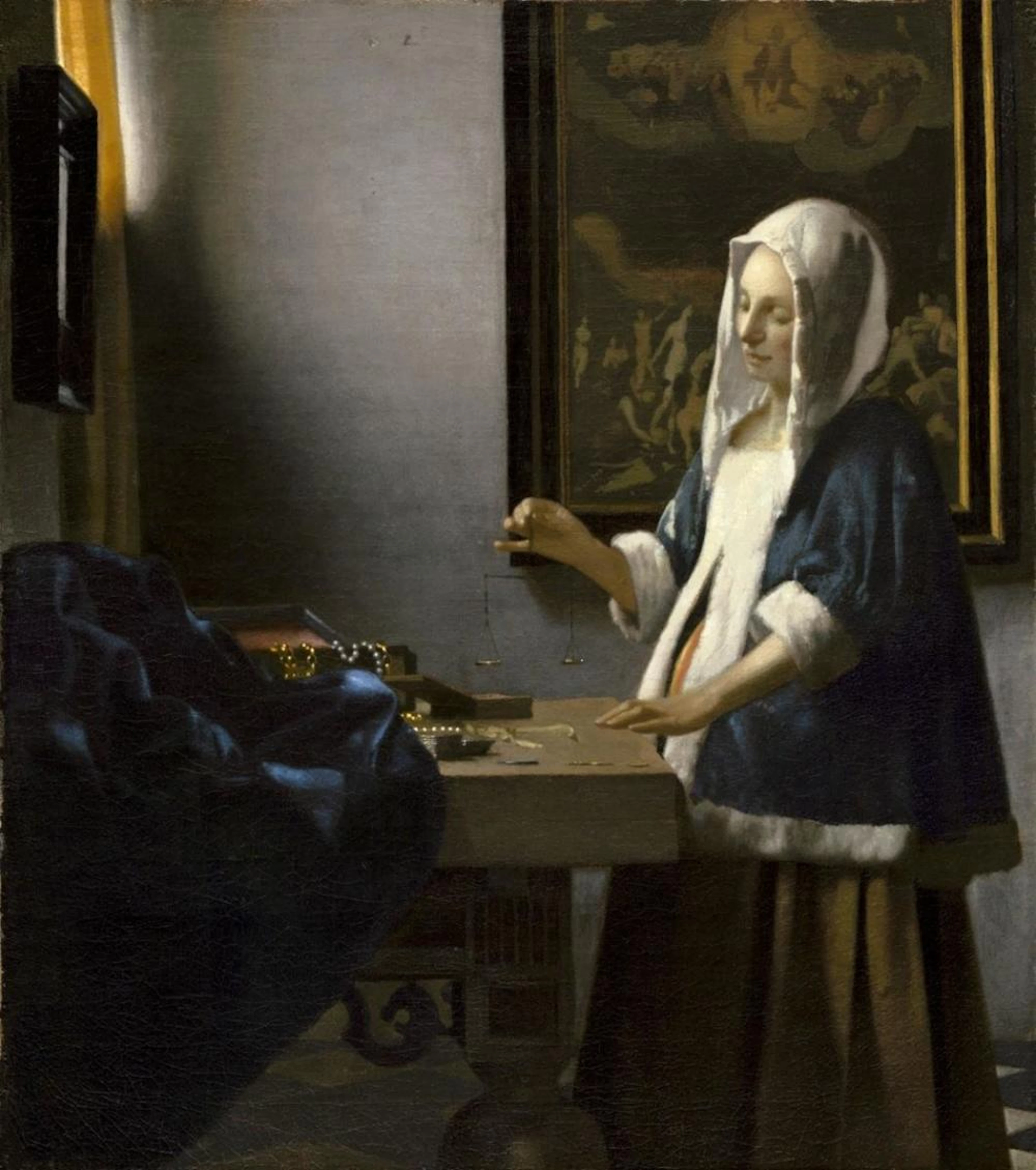 JOHANNES VERMEER - WOMAN HOLDING A BALANCE