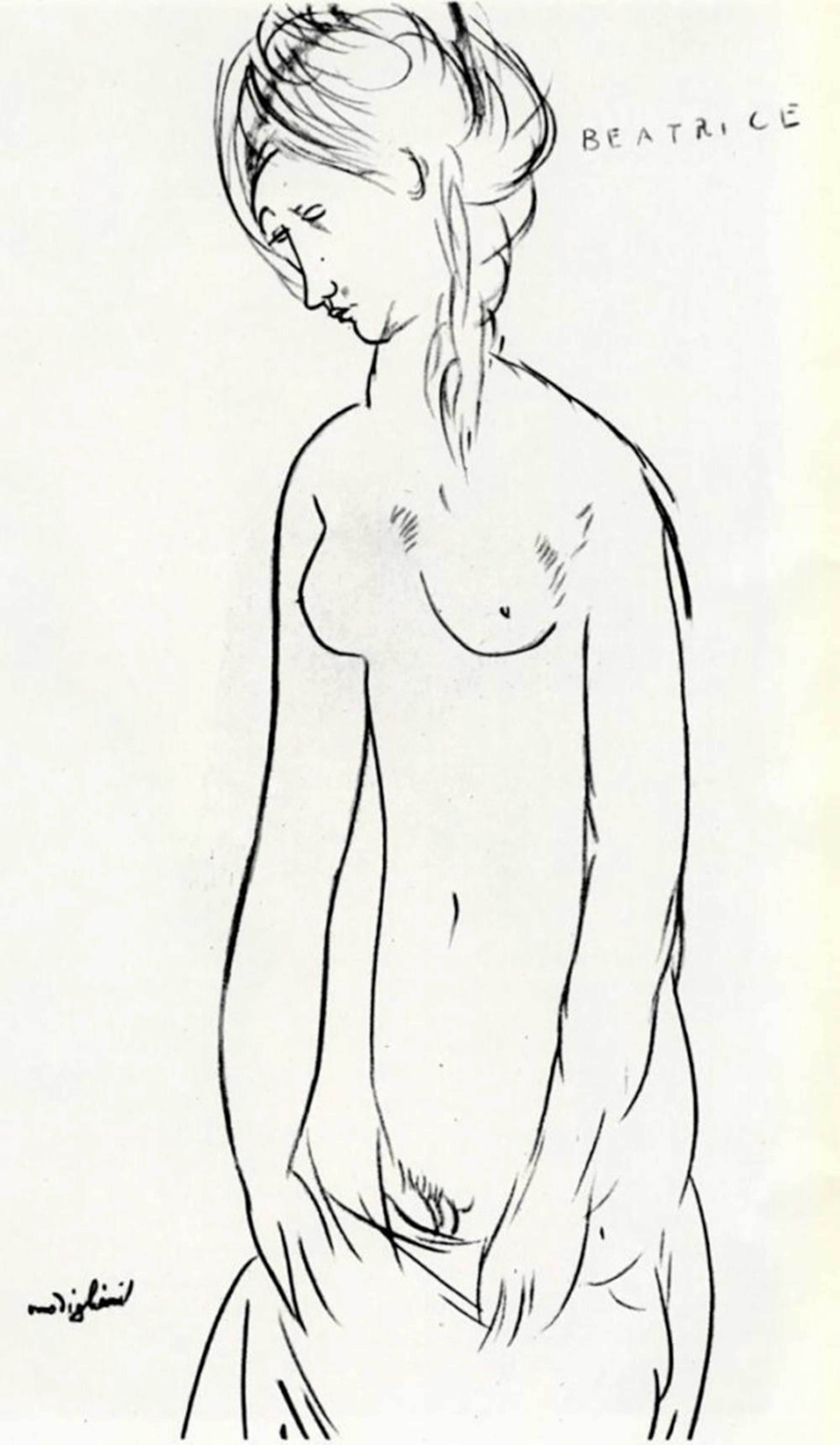 AMEDEO MODIGLIANI - BEATRICE HASTINGS NUDE