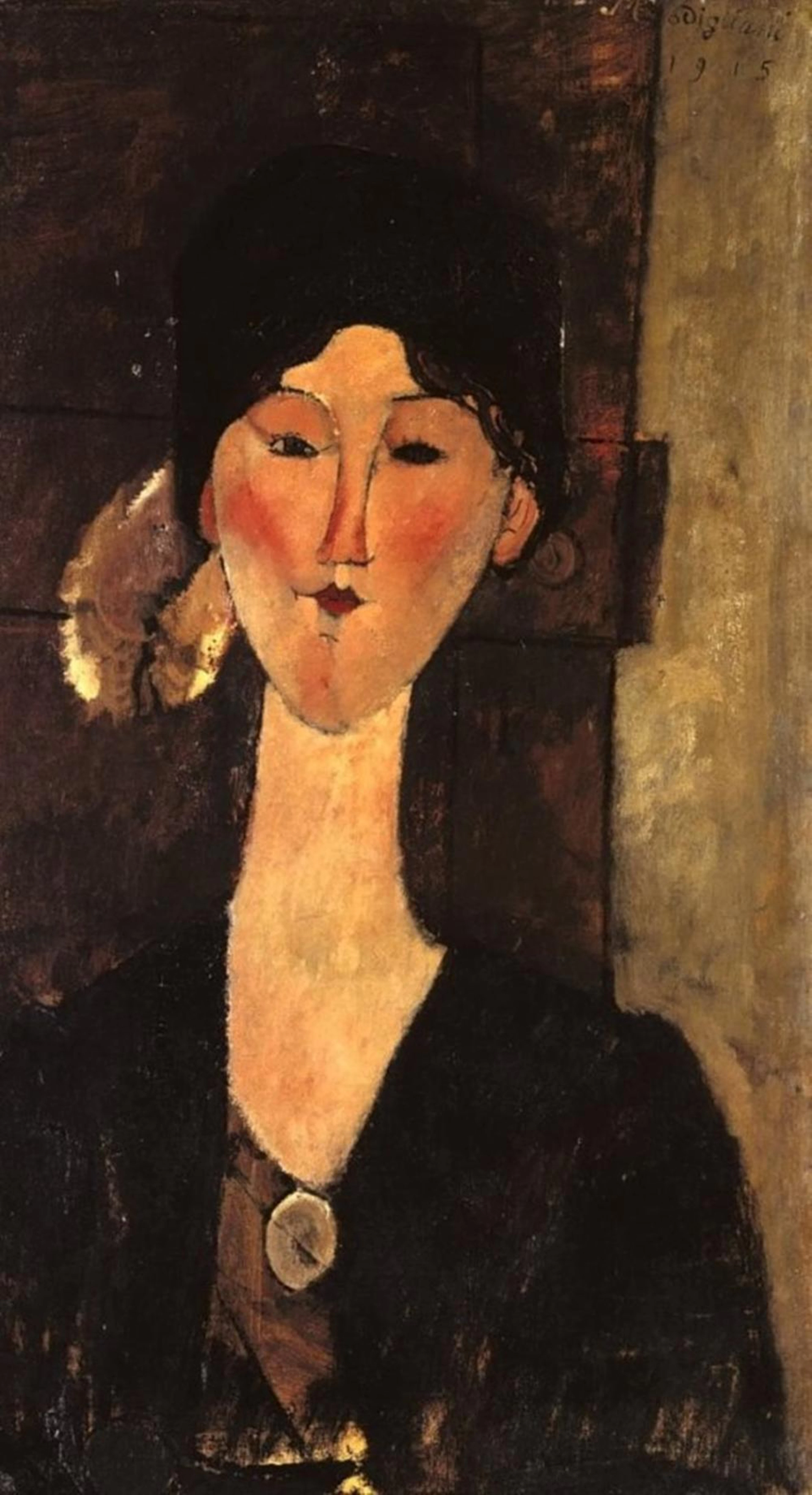 AMEDEO MODIGLIANI - BEATRICE HASTINGS IN FRONT OF A DOOR