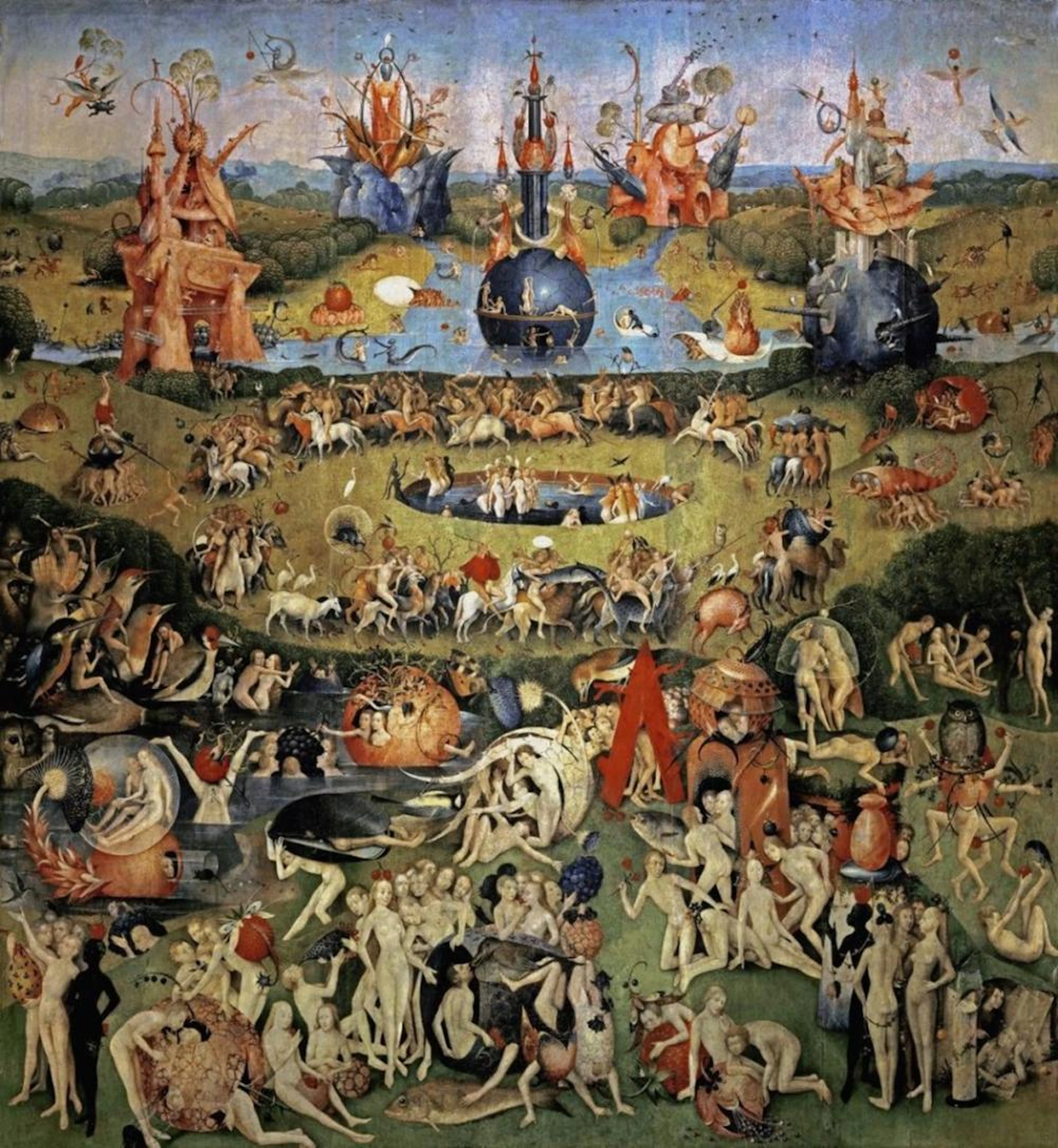 HIERONYMUS BOSCH - THE GARDEN OF EARTHLY DELIGHTS (CENTER PANEL)
