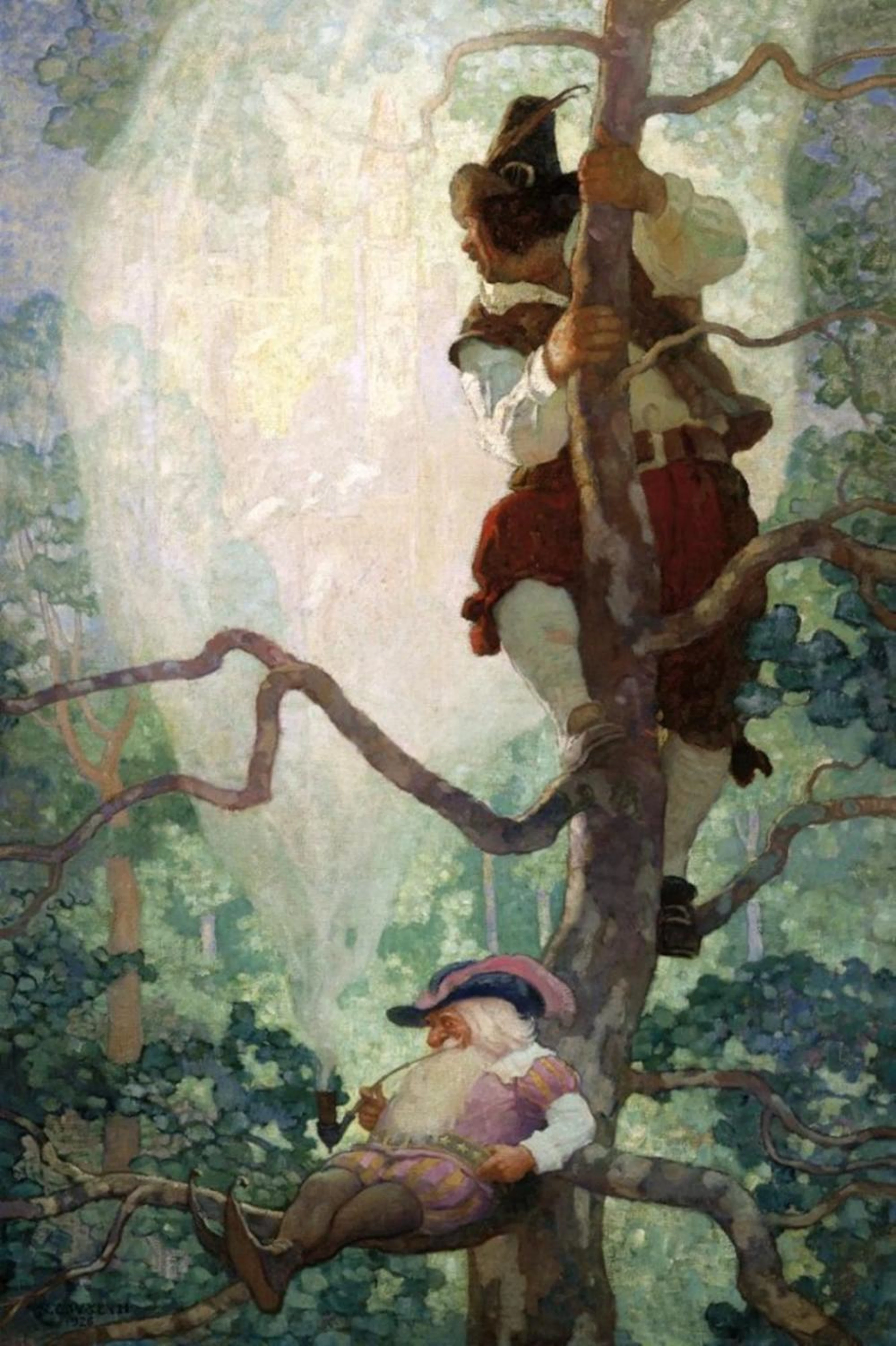 NEWELL CONVERS WYETH - VISION OF NEW YORK, 1926