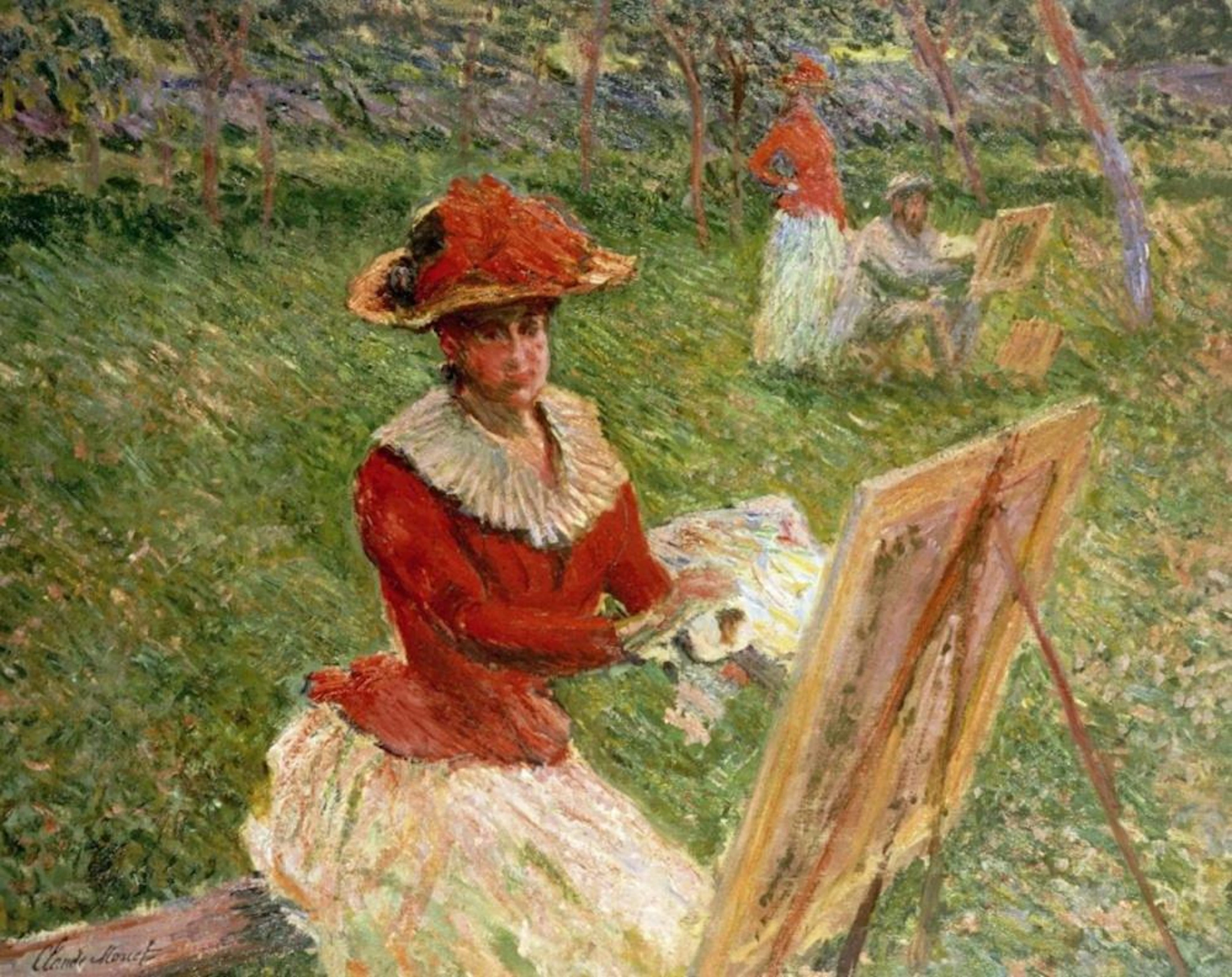 CLAUDE MONET - BLANCHE HOSCHéDé PAINTING