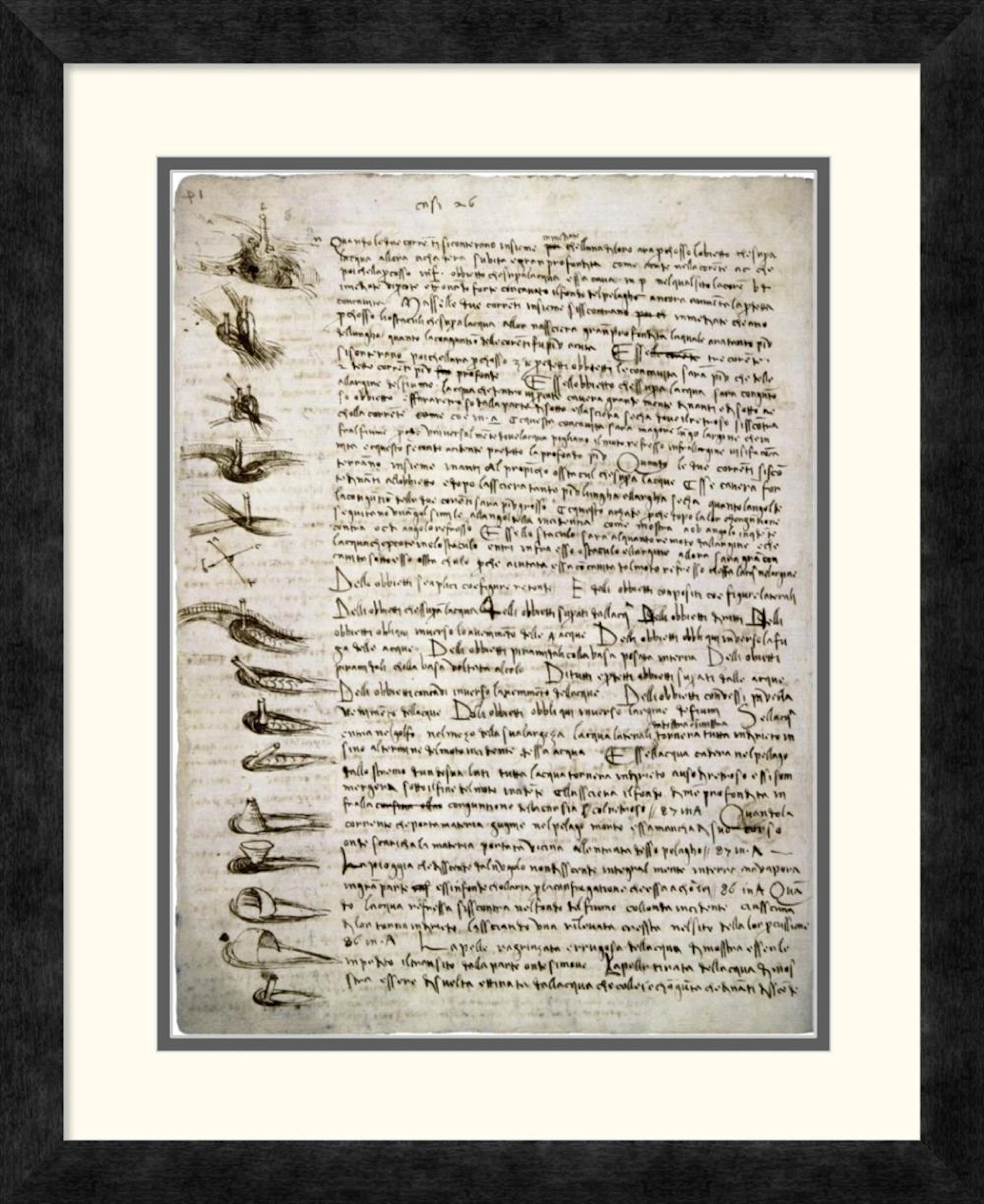 LEONARDO DA VINCI - CODEX LEICESTER: WATER FLOW