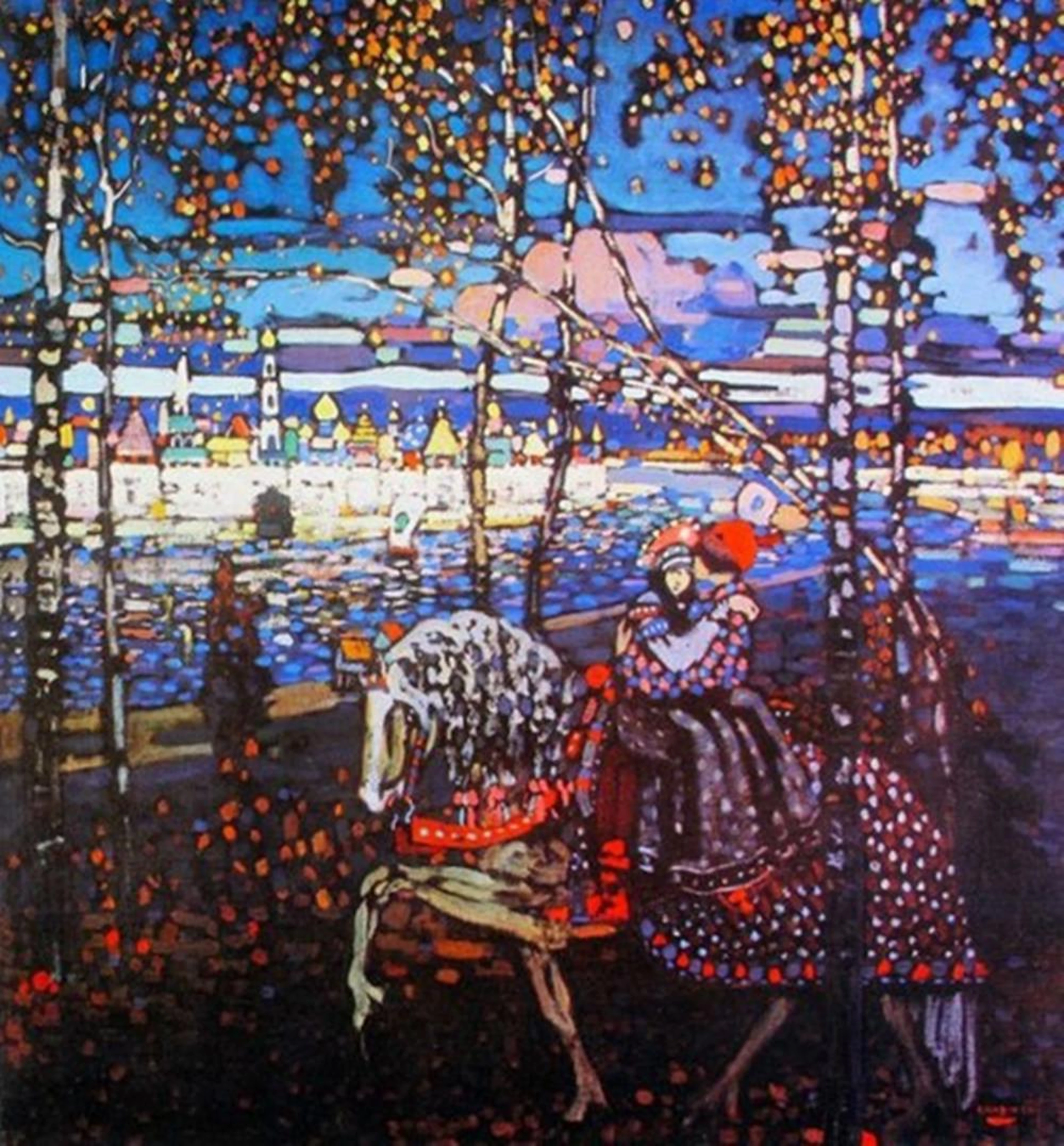 Wassily Kandinsky Couple Riding