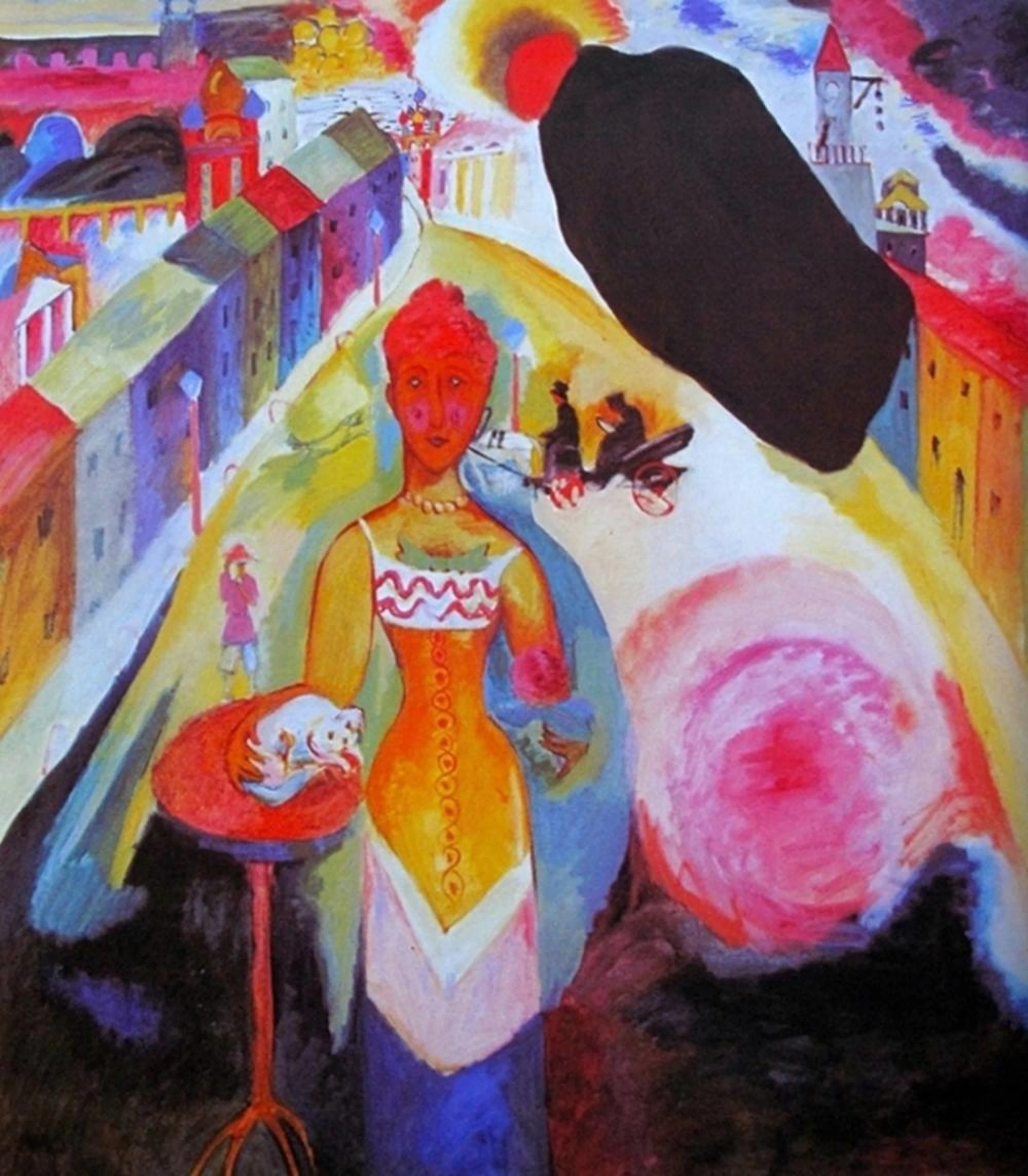 Wassily Kandinsky Lady In Moscow