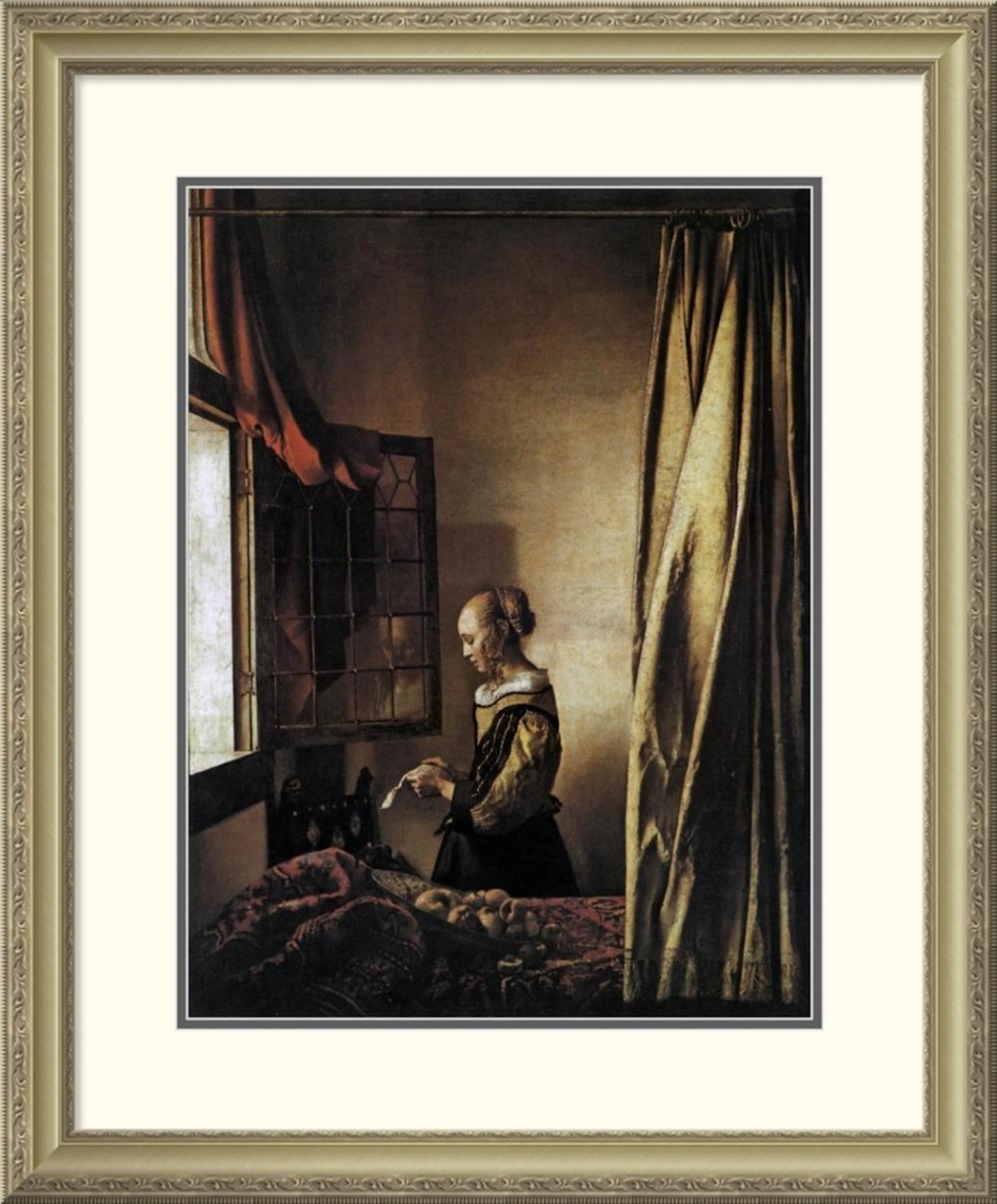 JOHANNES VERMEER - GIRL READING A LETTER AT AN OPEN WINDOW