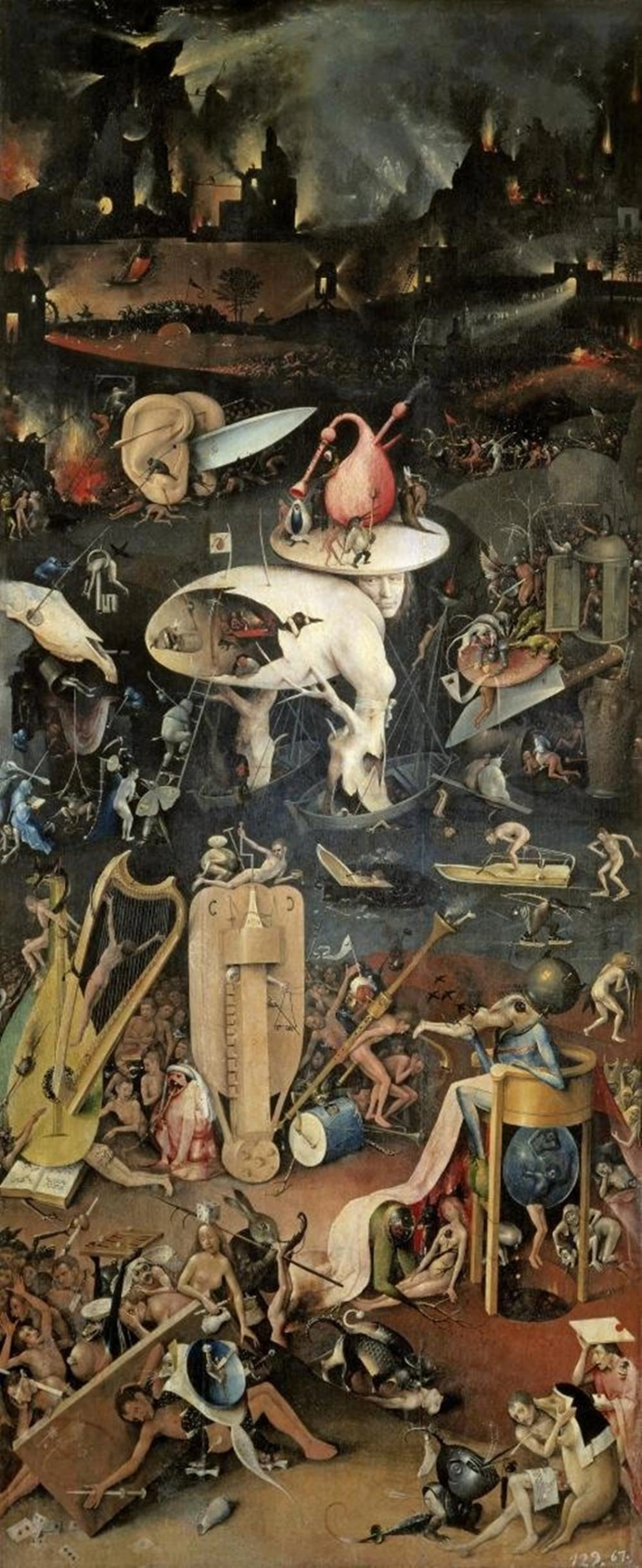 HIERONYMUS BOSCH - GARDEN OF EARTHLY DELIGHTS - DETAIL, RIGHT PANEL