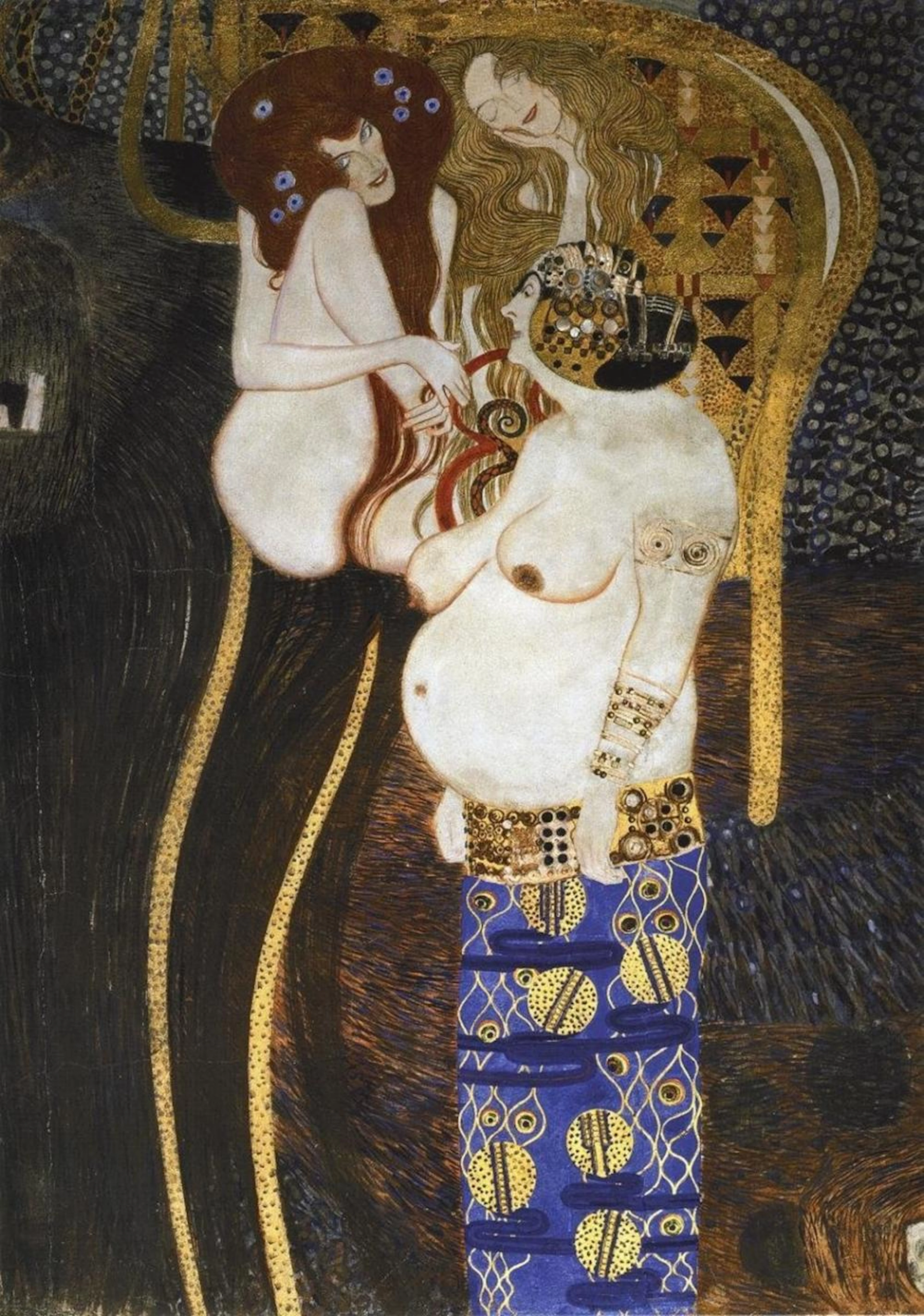 GUSTAV KLIMT - BEETHOVEN FRIEZE (DETAIL 2)