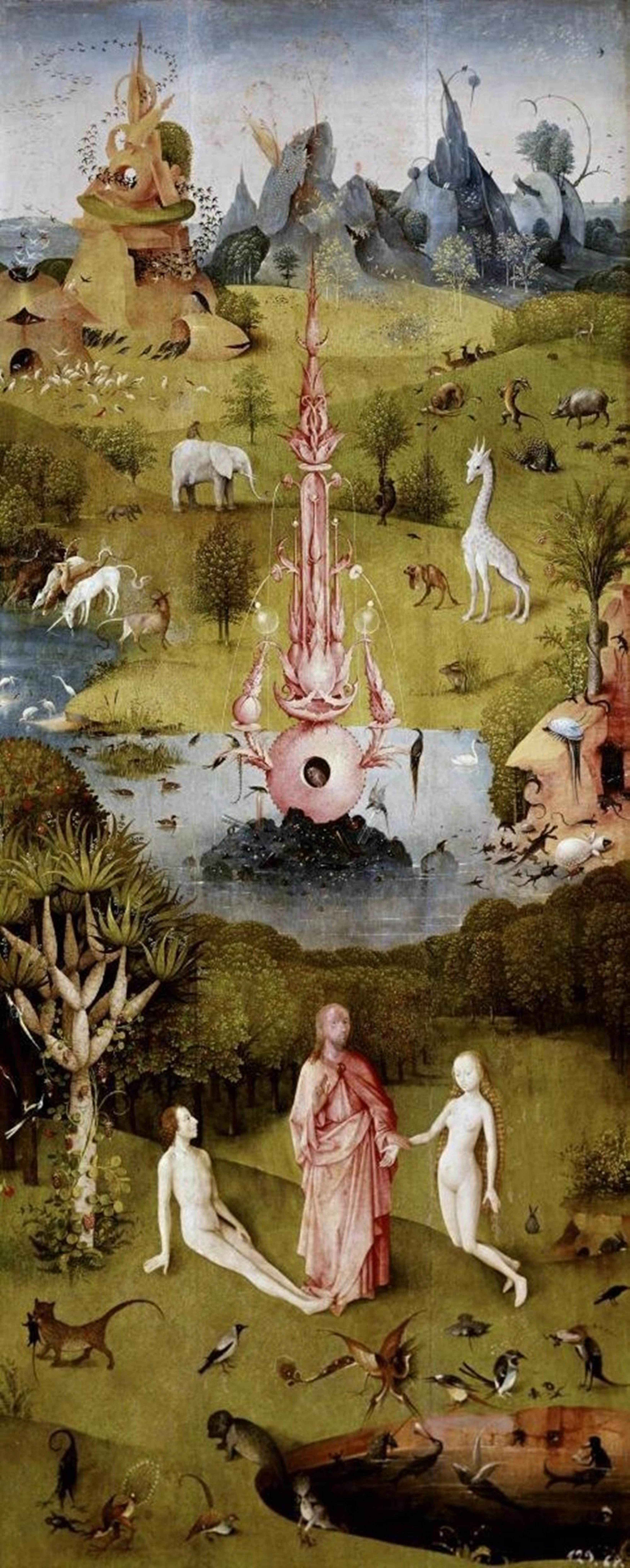 HIERONYMUS BOSCH - GARDEN OF EARTHLY DELIGHTS - DETAIL LEFT PANEL