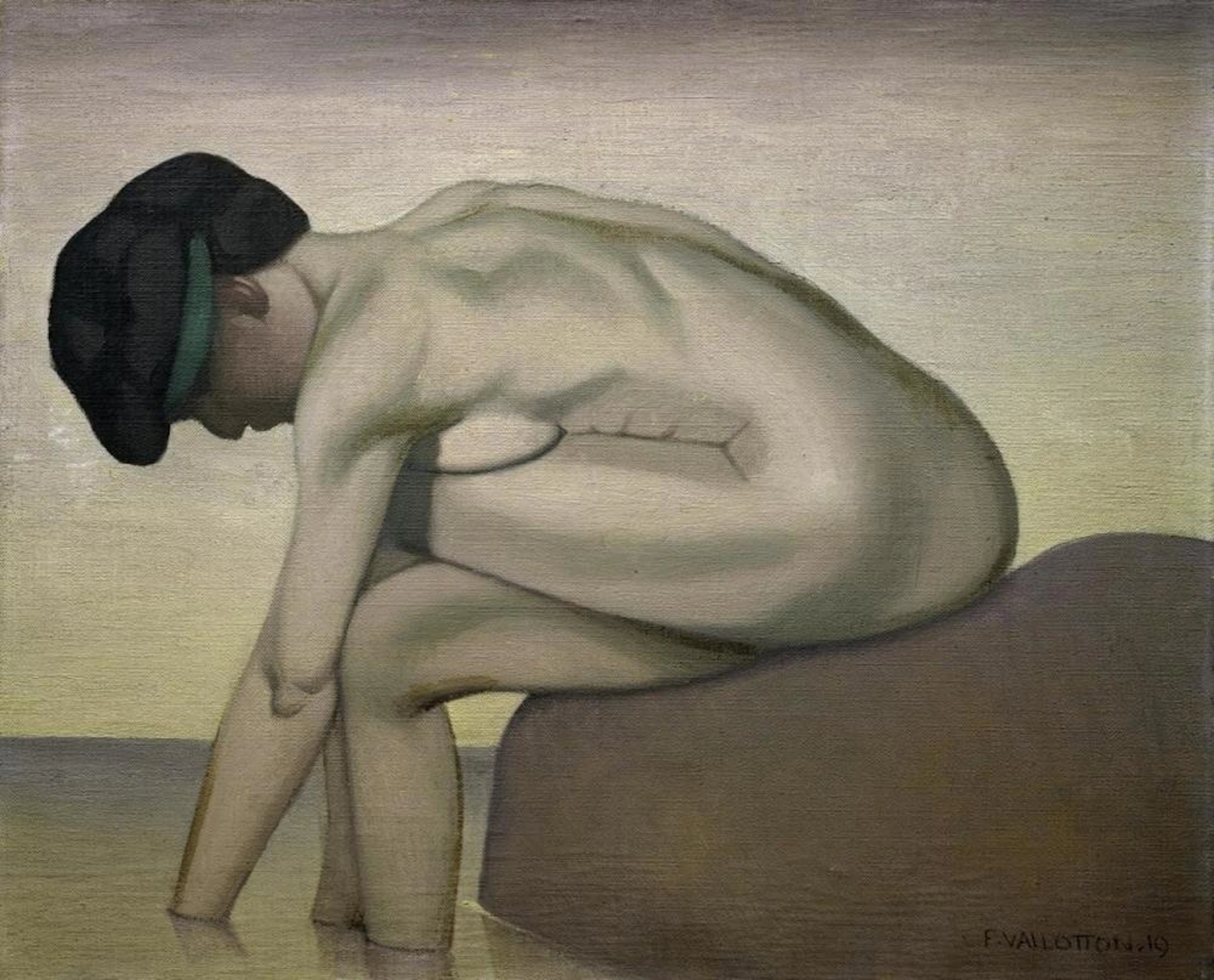 FELIX VALLOTTON - THE BATHER