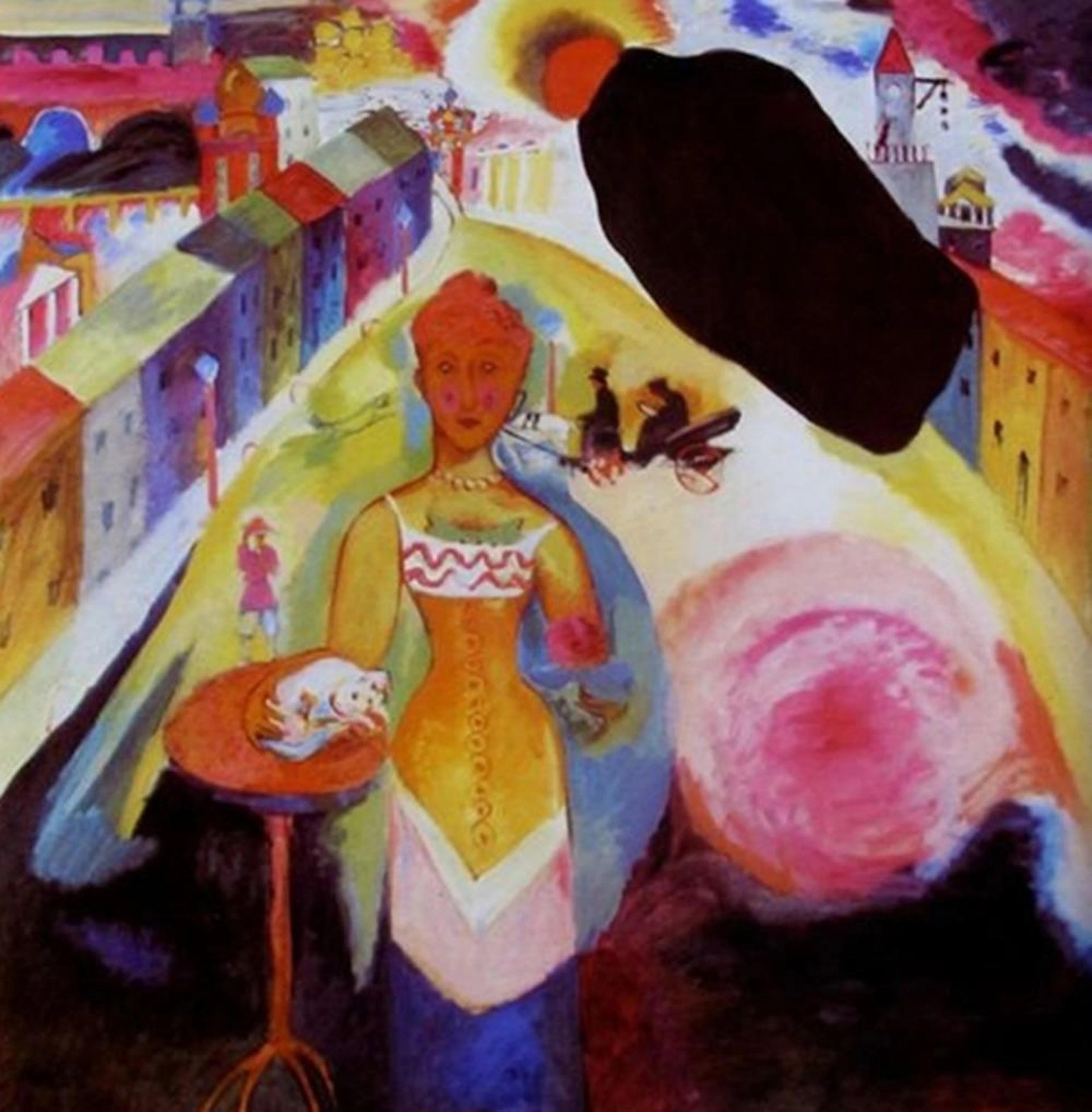 Wassily Kandinsky Lady In Moscow