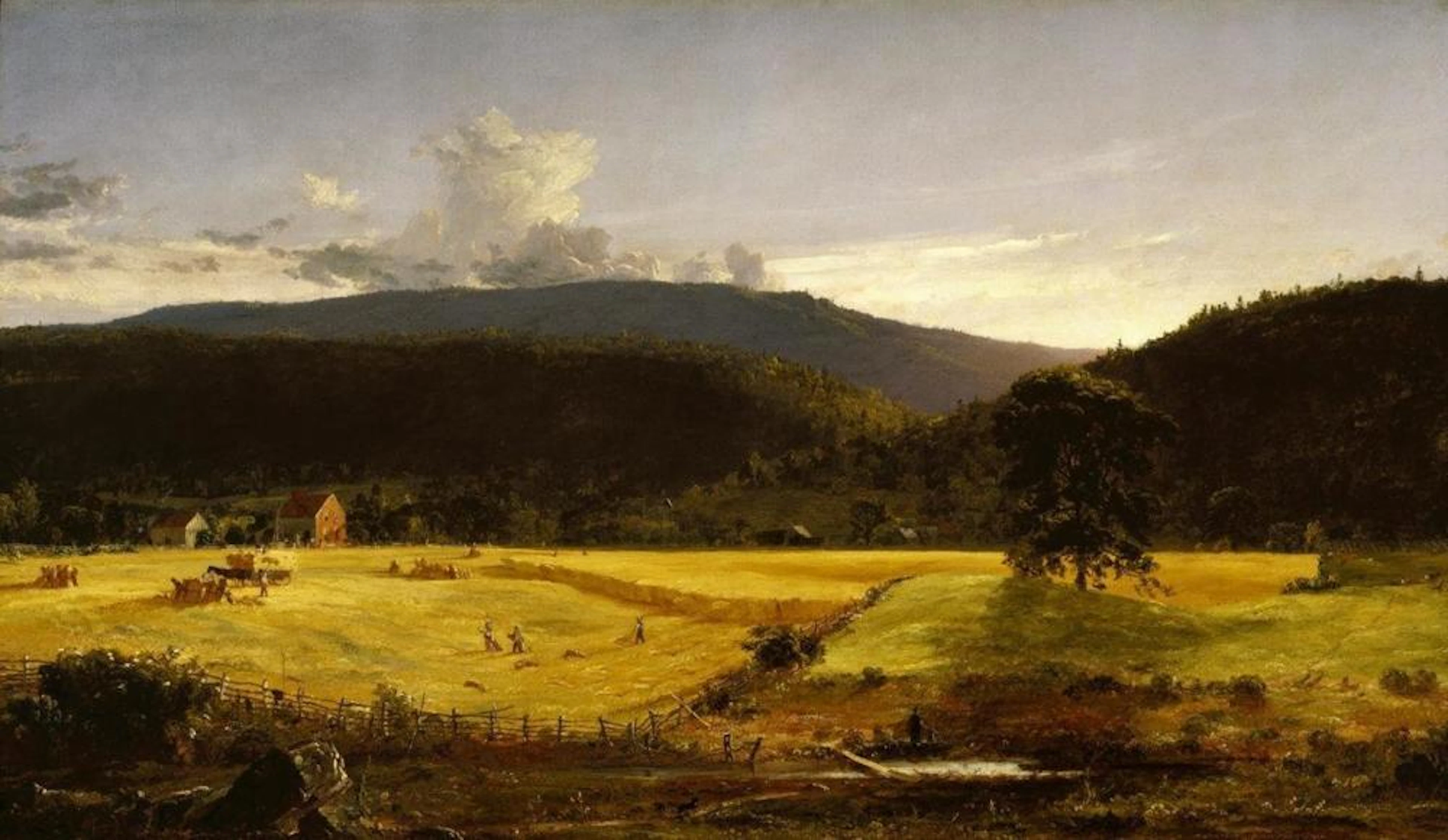 JASPER FRANCIS CROPSEY - BAREFORD MOUNTAINS, WEST MILFORD, NEW JERSEY, 1850
