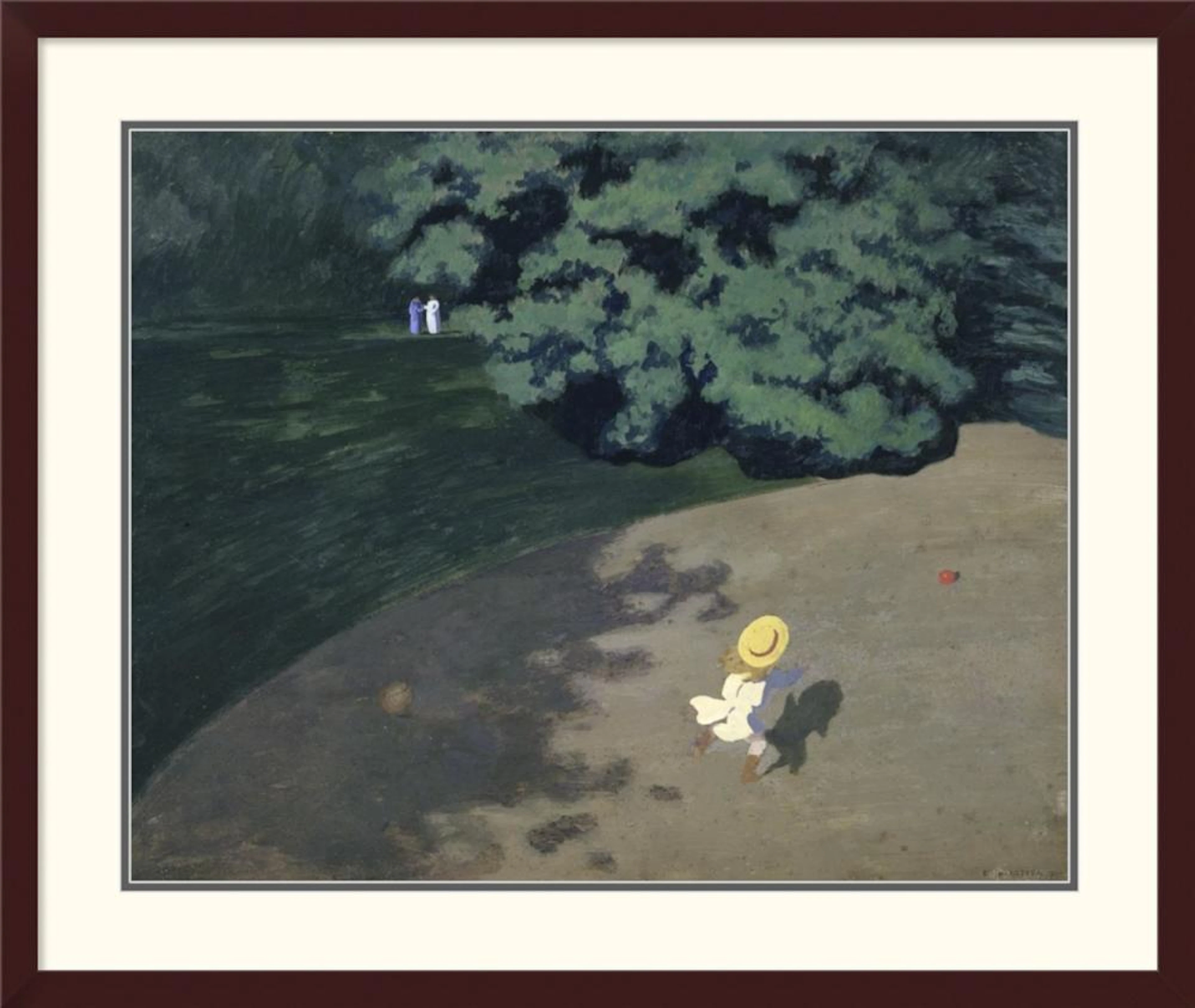 FELIX VALLOTTON - THE BALL (CORNER OF THE PARK, CHILD PLAYING WITH BALL)