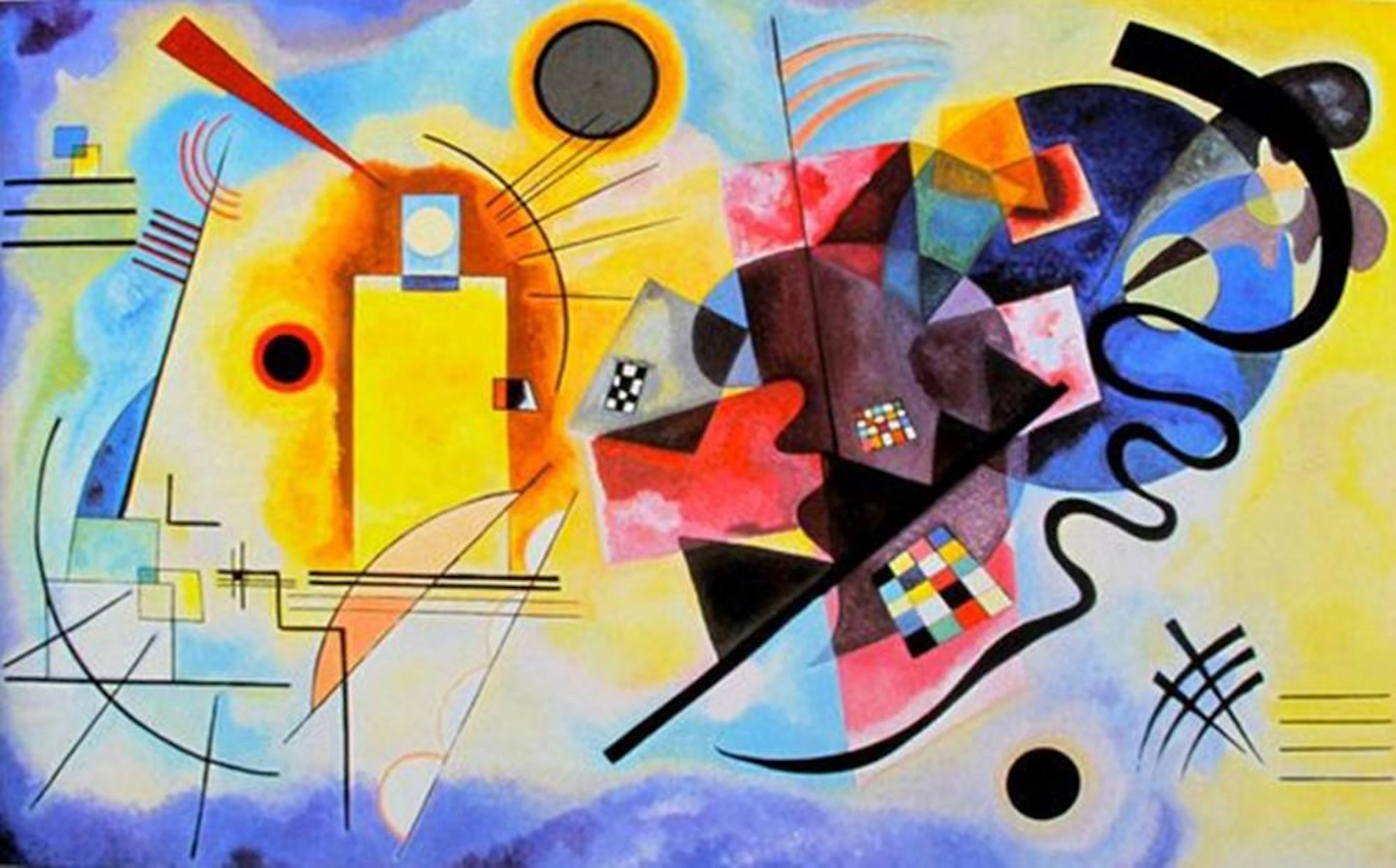 Wassily Kandinsky Yellow& Red And Blue