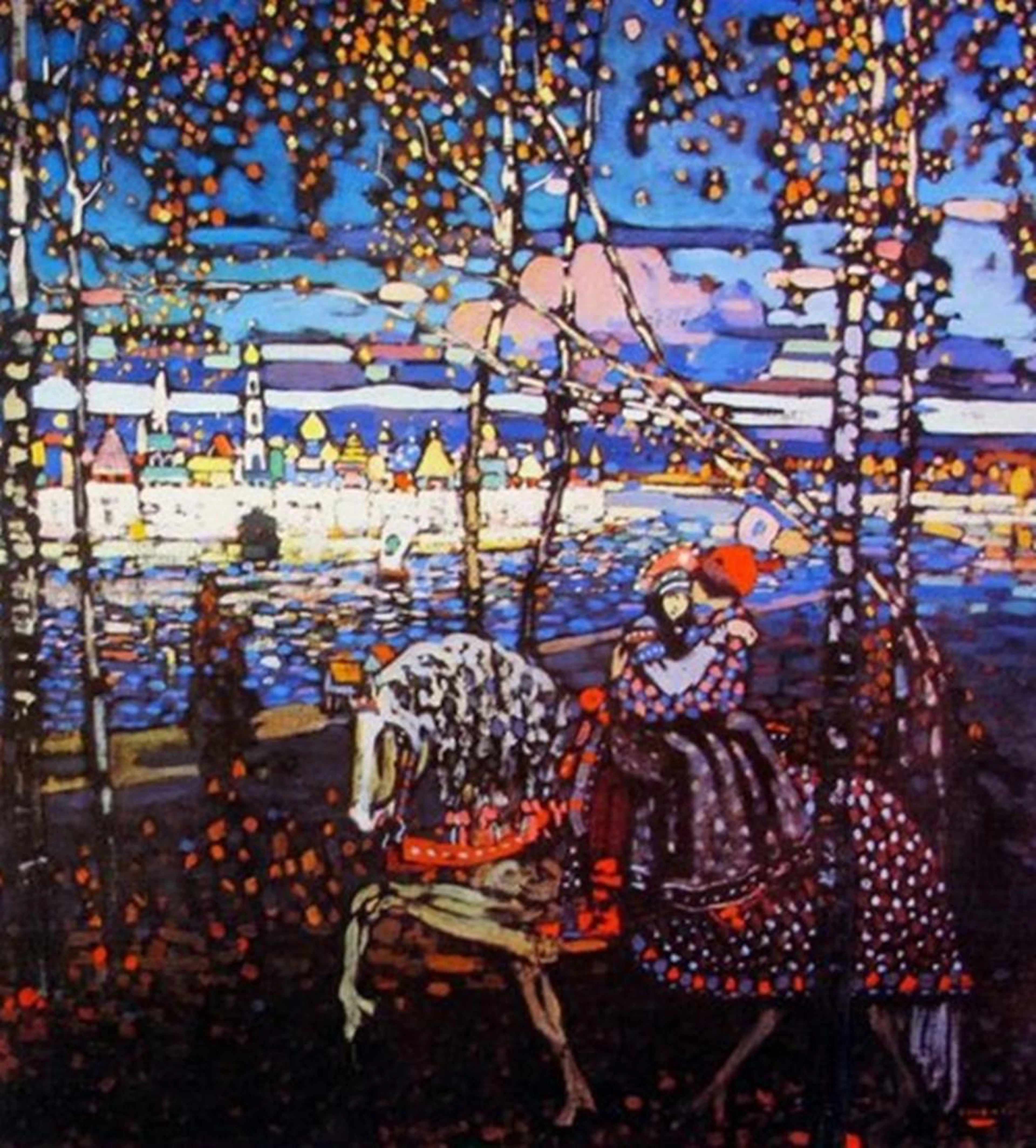 Wassily Kandinsky Couple Riding