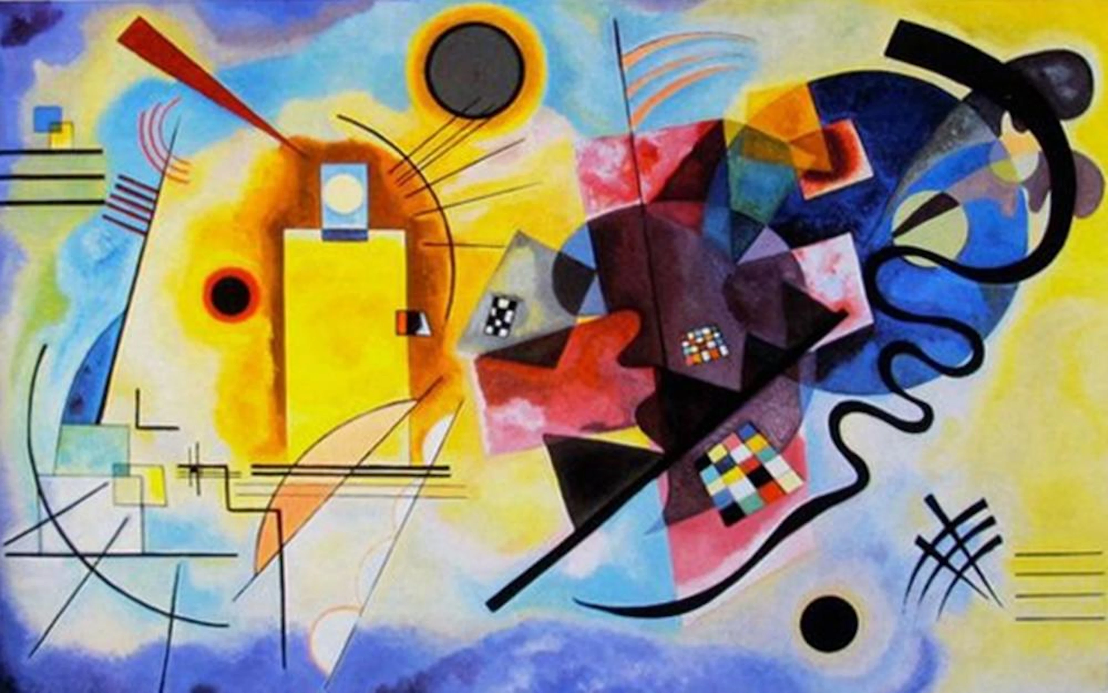 Wassily Kandinsky Yellow& Red & Blue