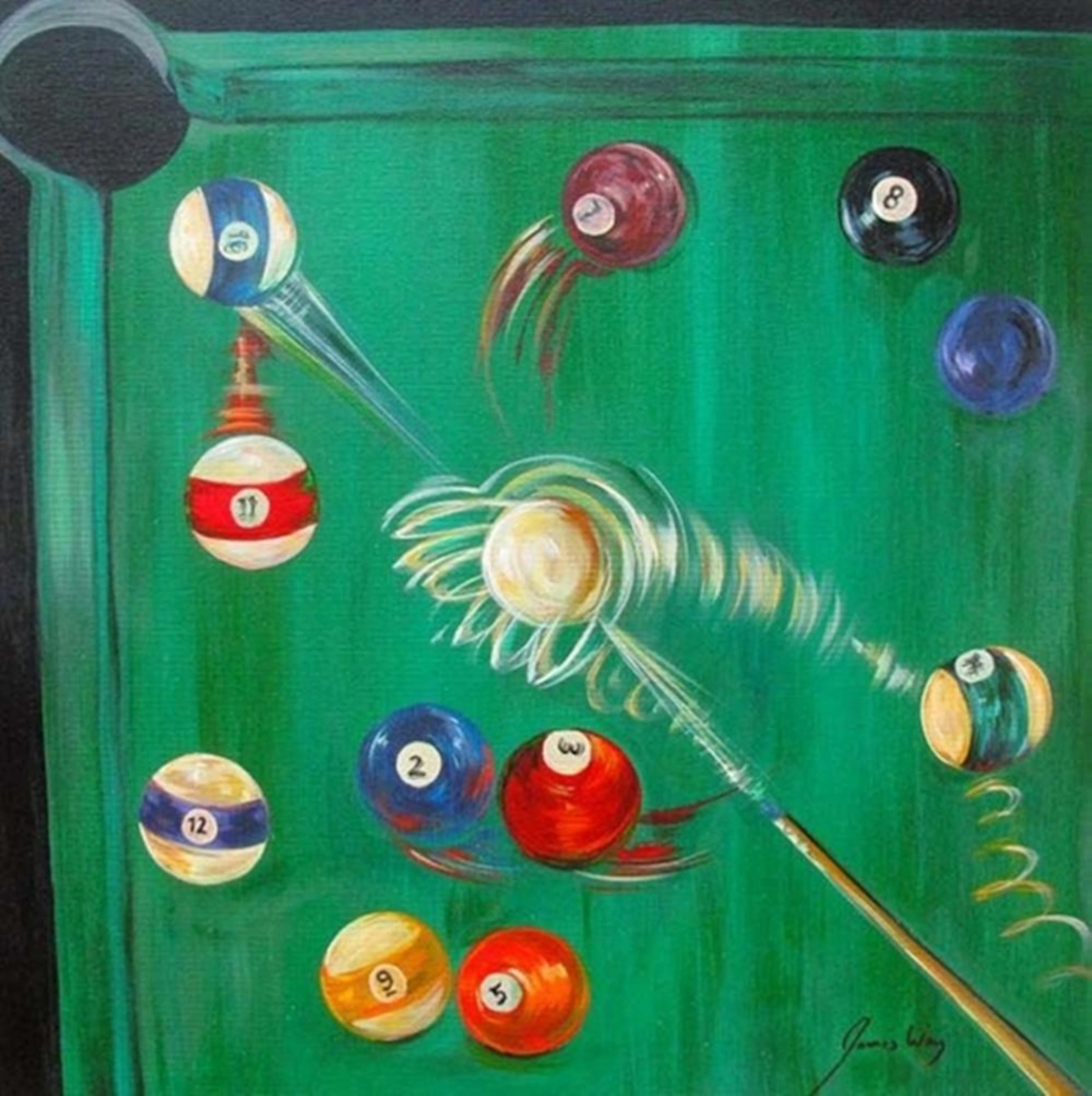 James Wing Green Billiards