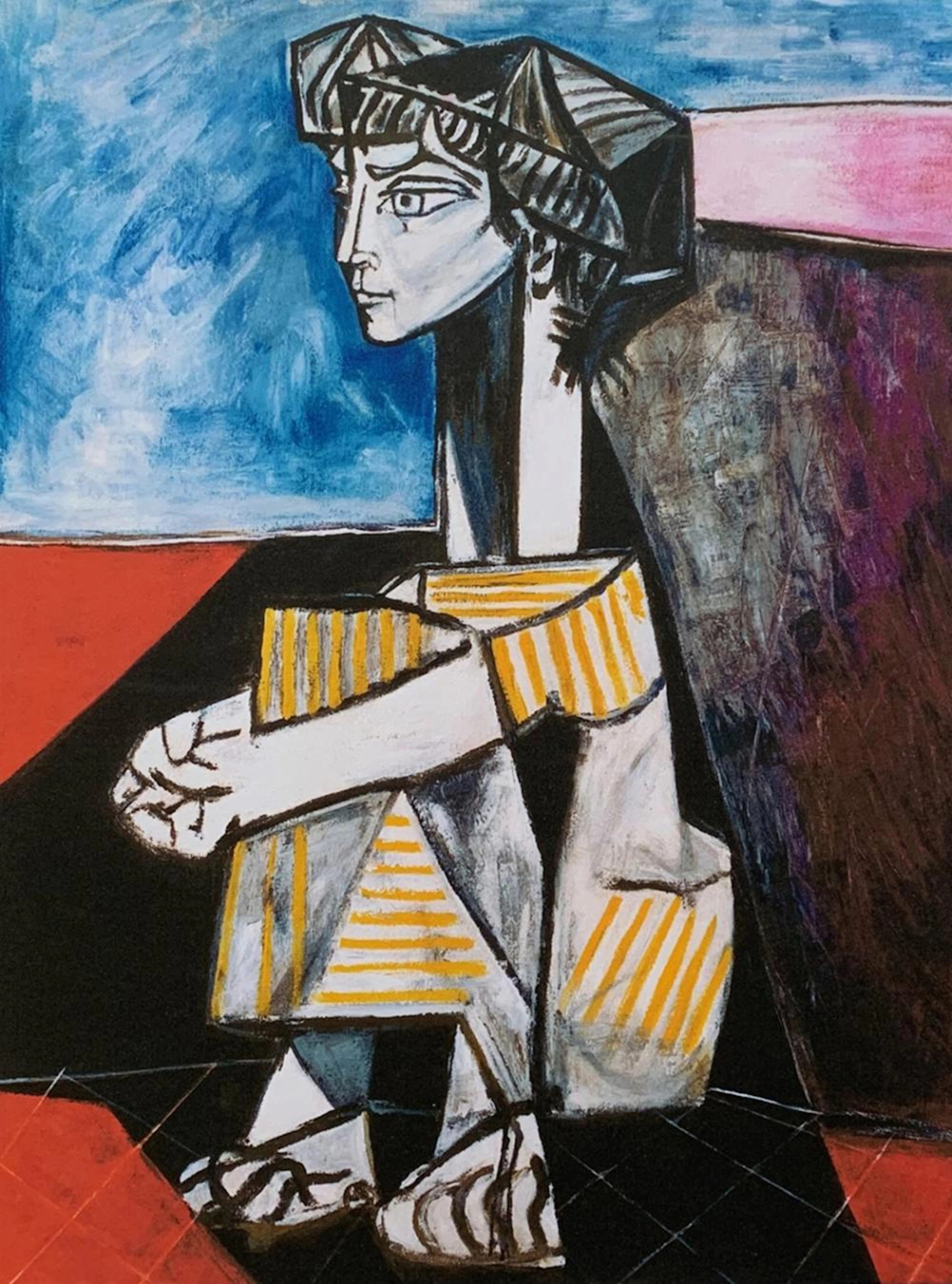 PORTRAIT OF JACQUELINE ROQUE Pablo Picasso Estate Signed Giclee