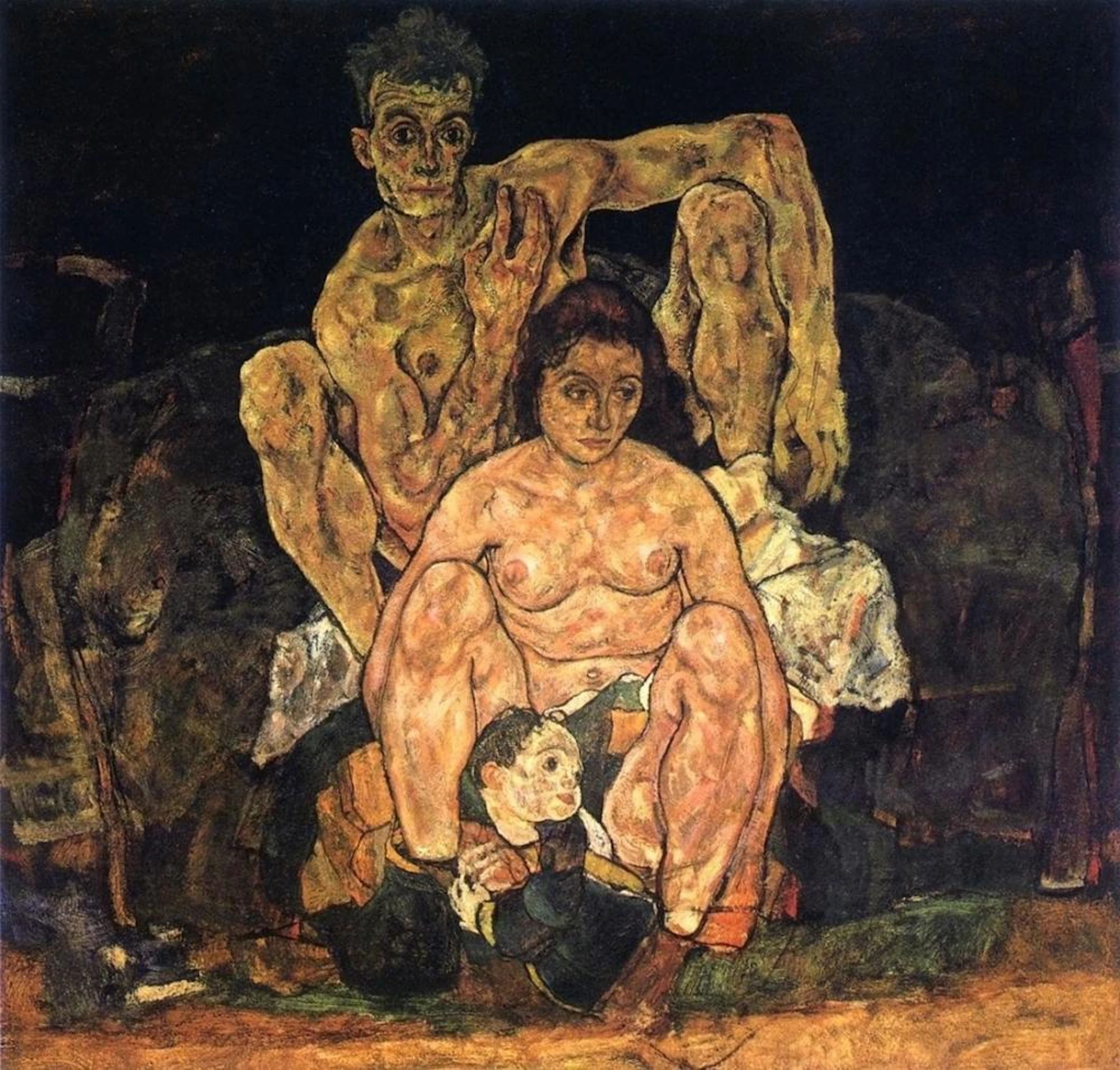EGON SCHIELE - THE FAMILY 1918