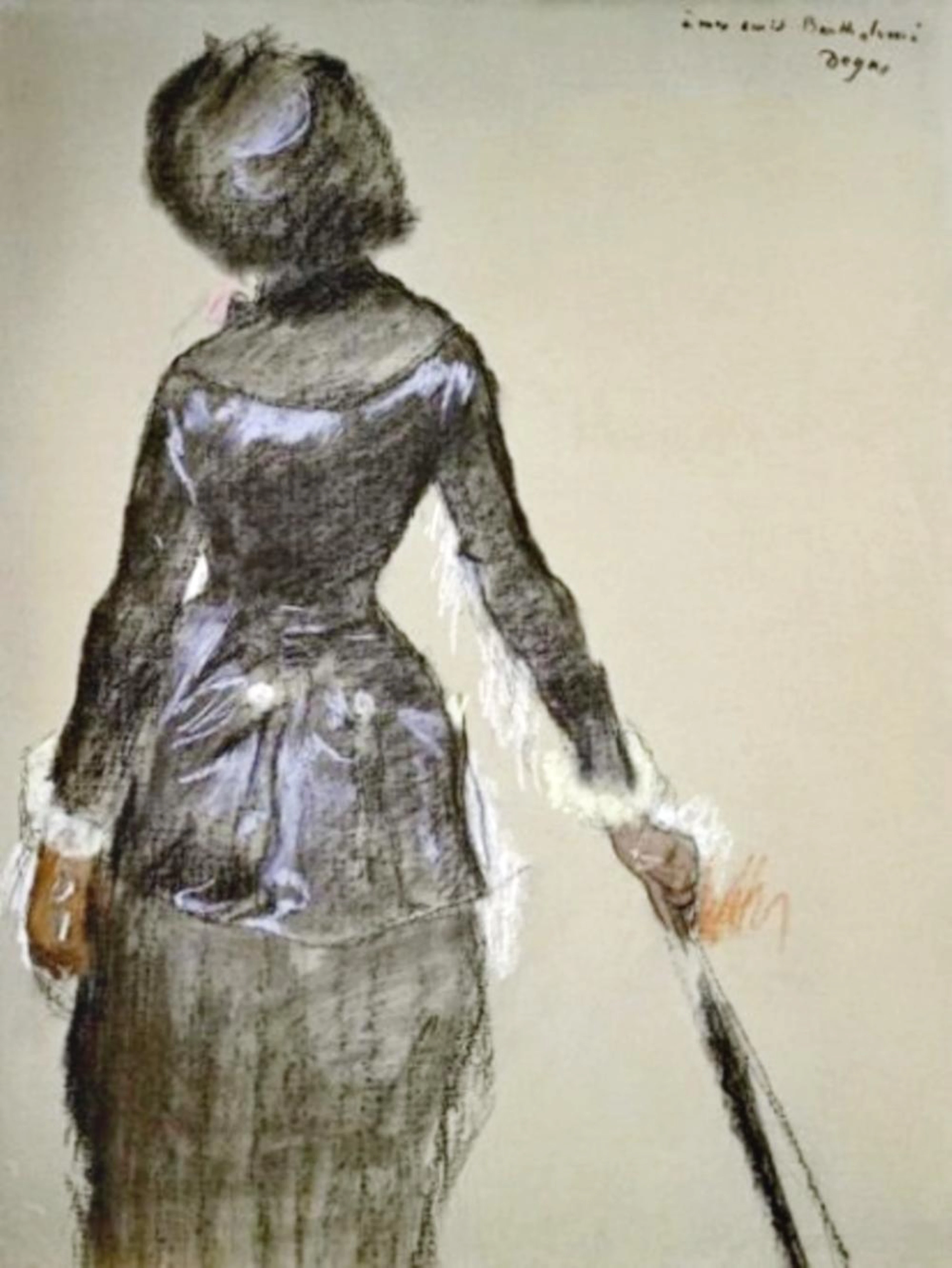 EDGAR DEGAS MARY CASSATT AT THE LOUVRE