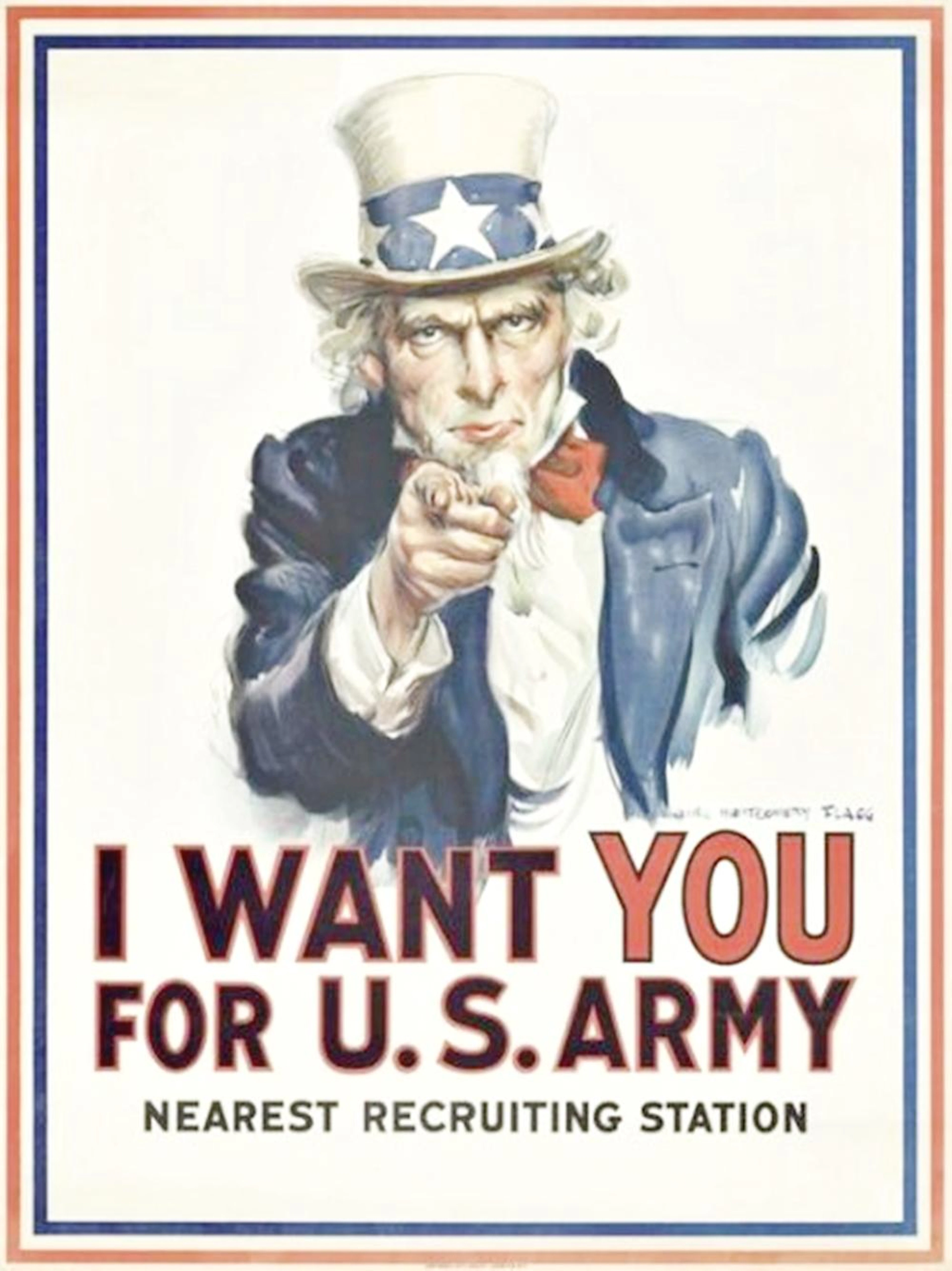 JAMES MONTGOMERY FLAGG I WANT YOU FOR U.S. ARMY, C. 1917