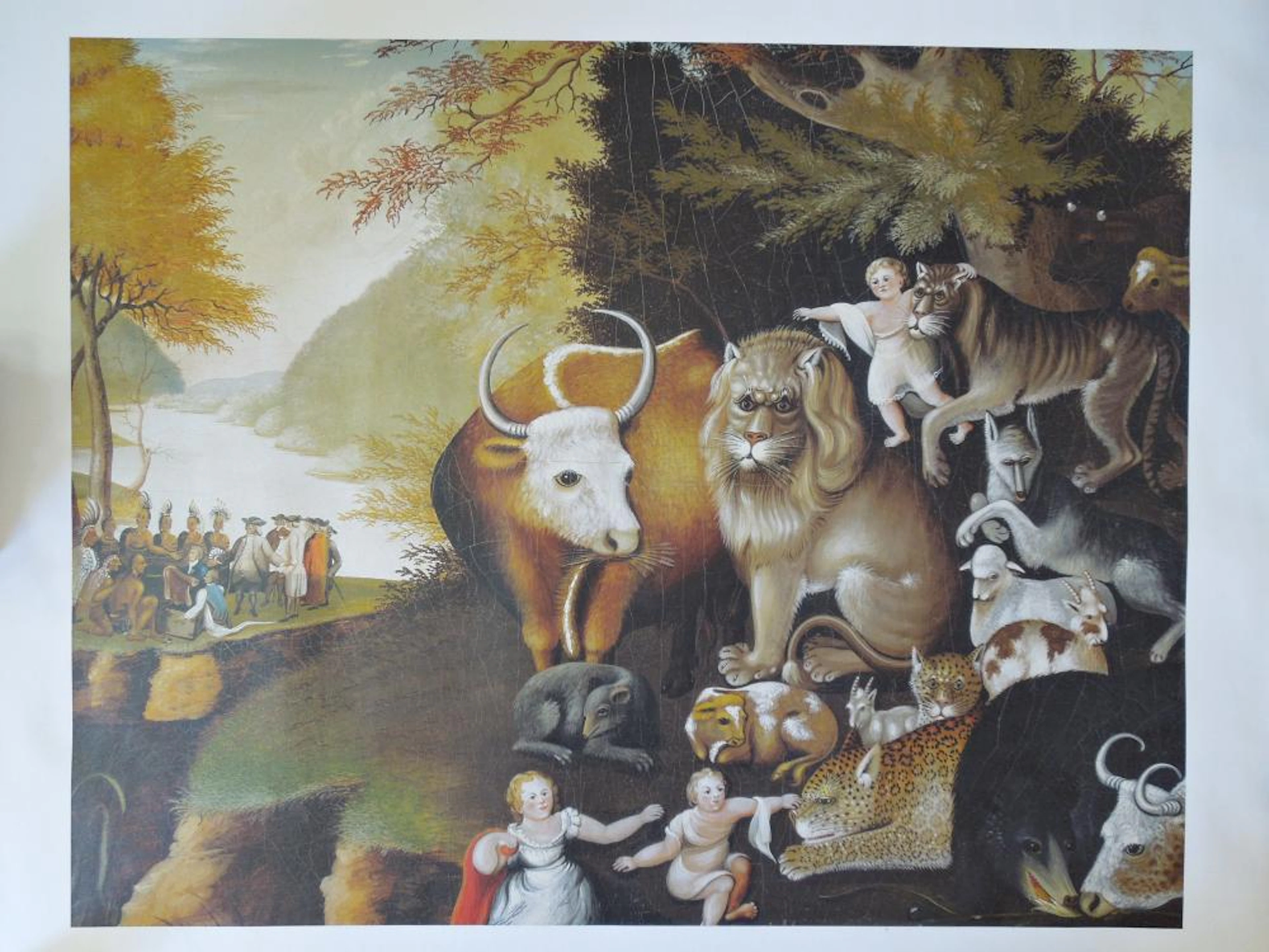 Edward Hicks Peaceable Kingdom Size: 30 X 23 3/4 I