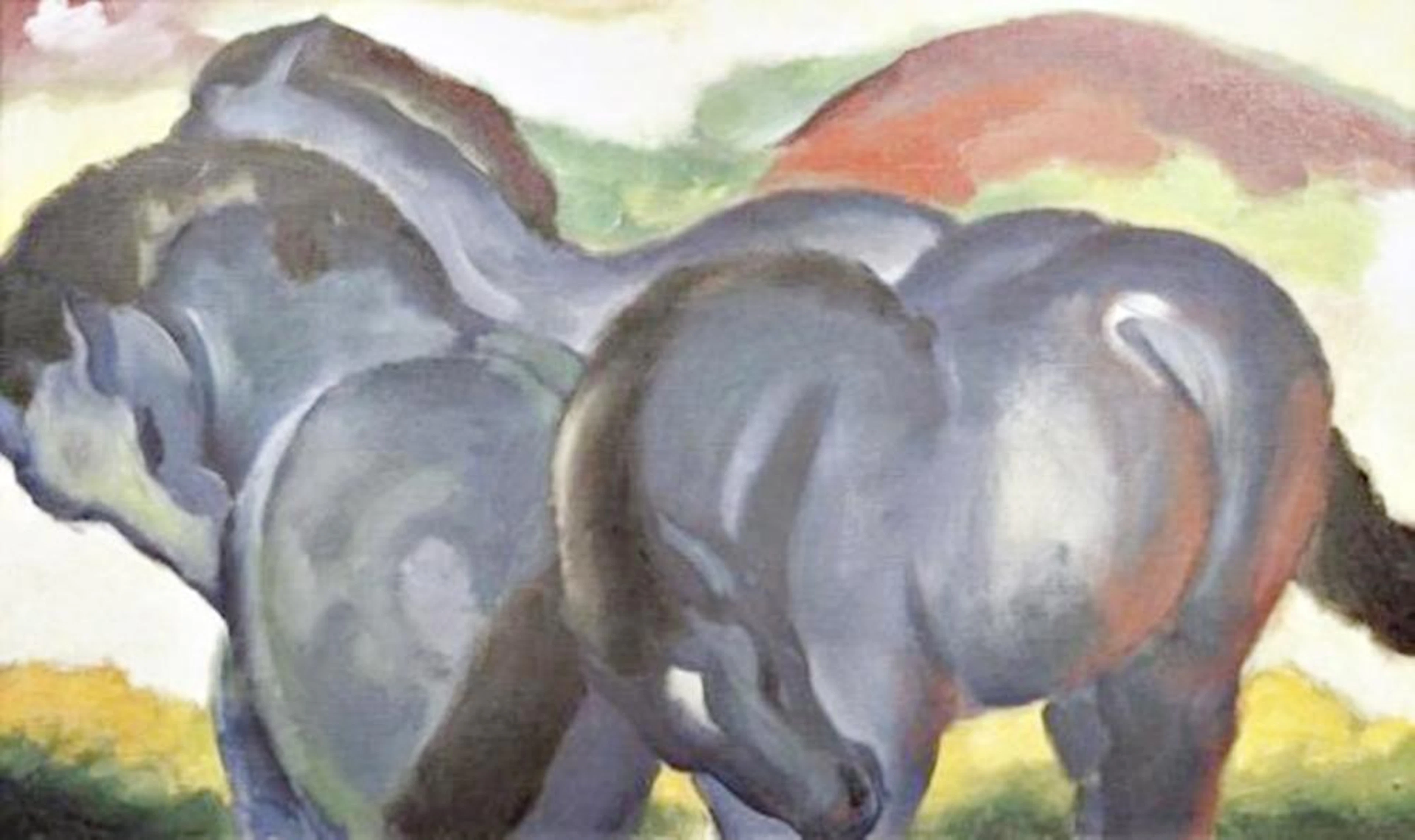 FRANZ MARC LITTLE BLUE HORSES