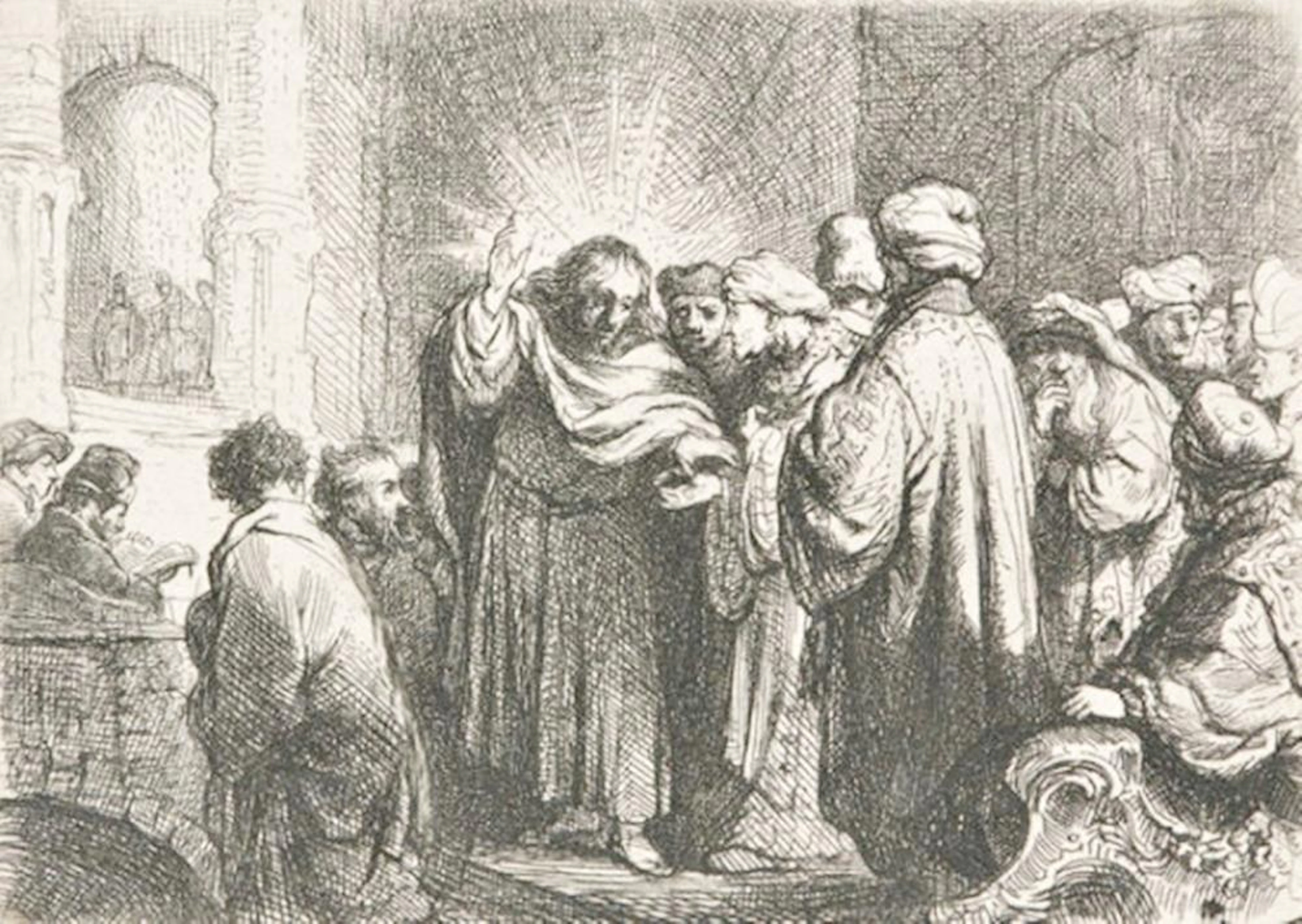 REMBRANDT VAN RIJN THE TRIBUTE MONEY, CA. 1635