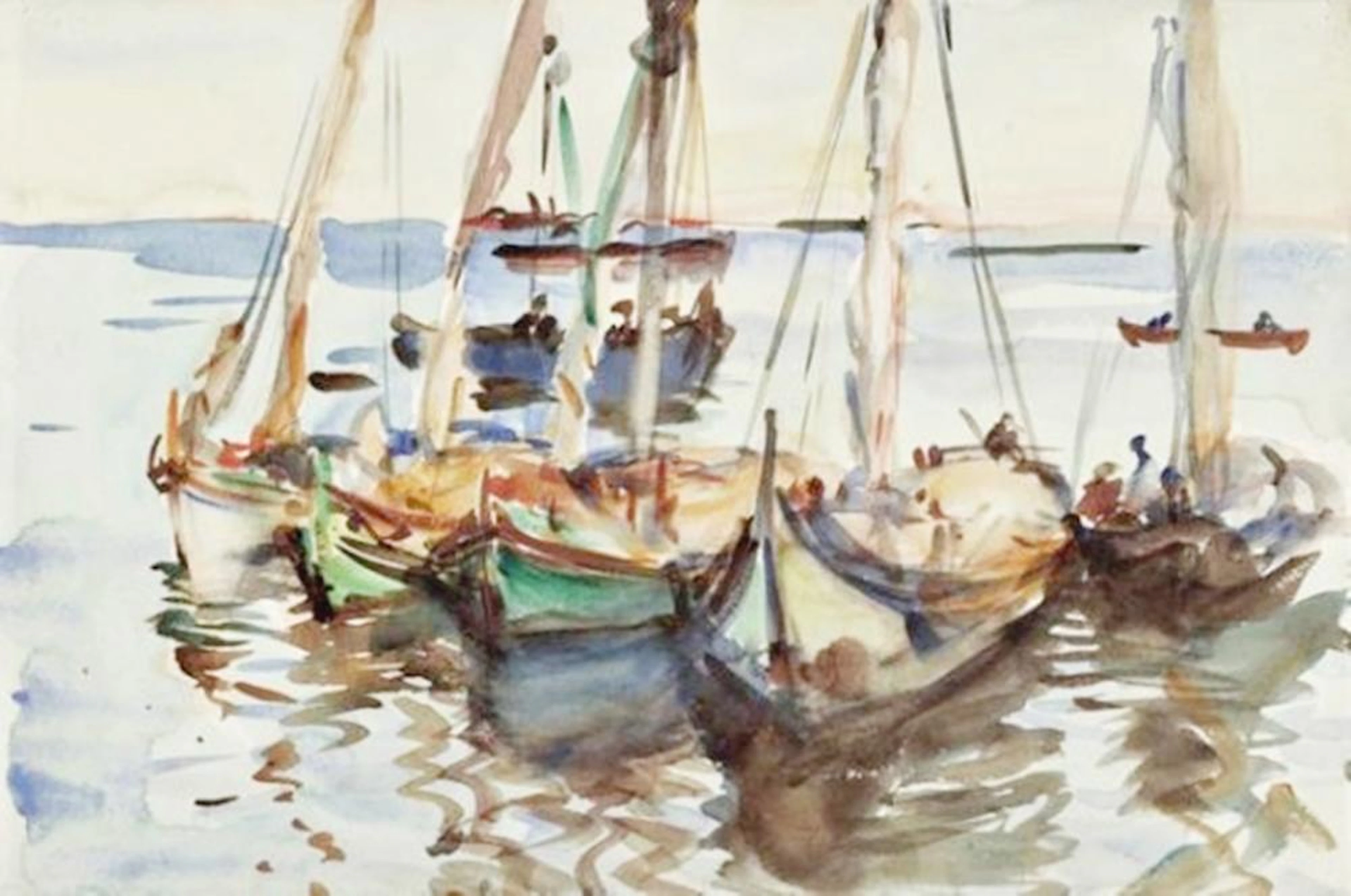 JOHN SINGER SARGENT PORTUGUESE BOATS, CA. 1903