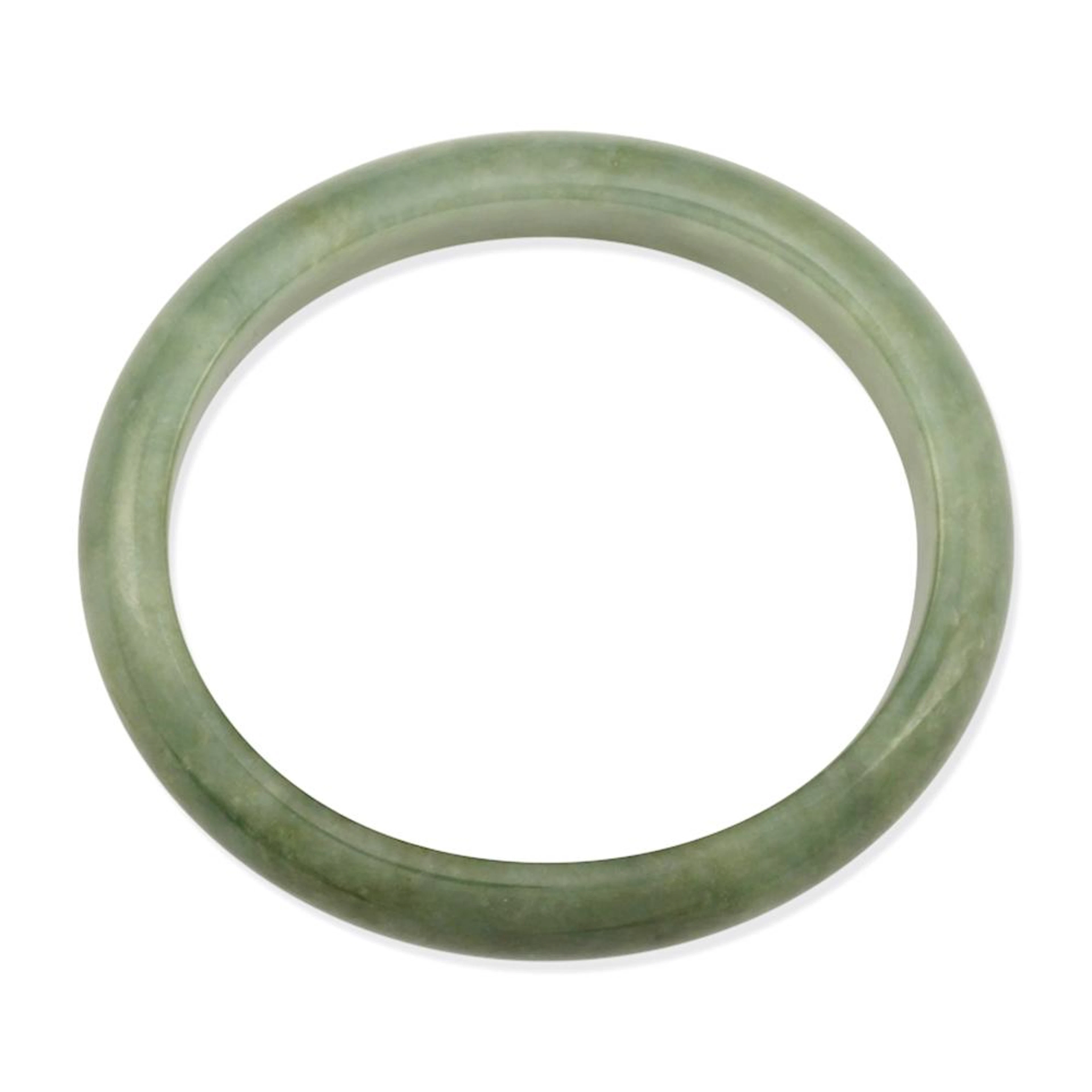 All Natural Green Jade Bangle