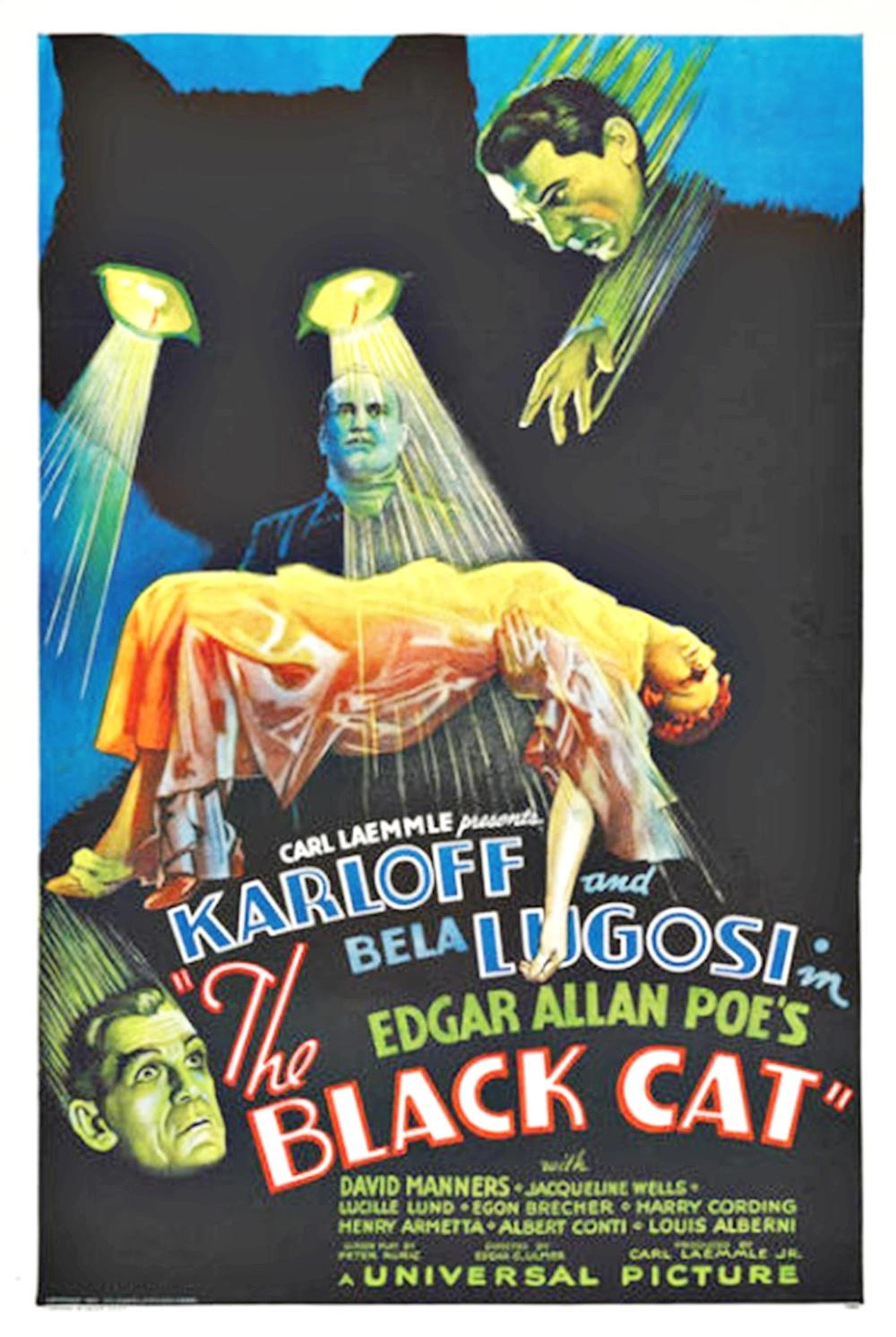 HOLLYWOOD PHOTO ARCHIVE BLACK CAT POSTER, 1934