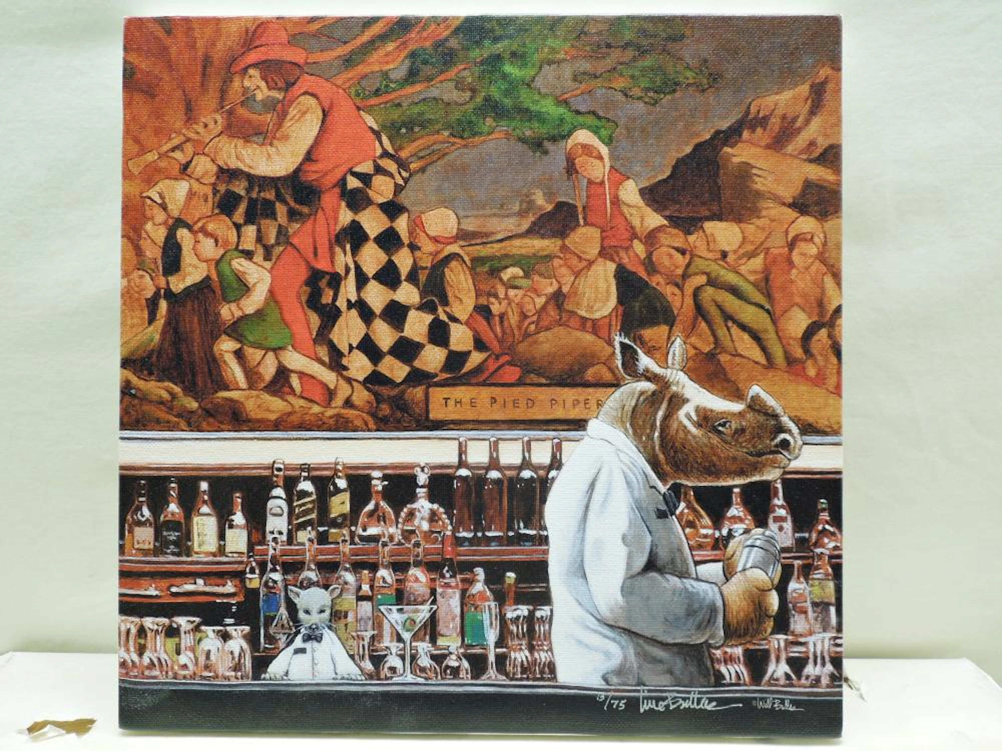 Will Bullas "A Quarter To Three" Stretched Canvas Print Signed Numbered 15/75