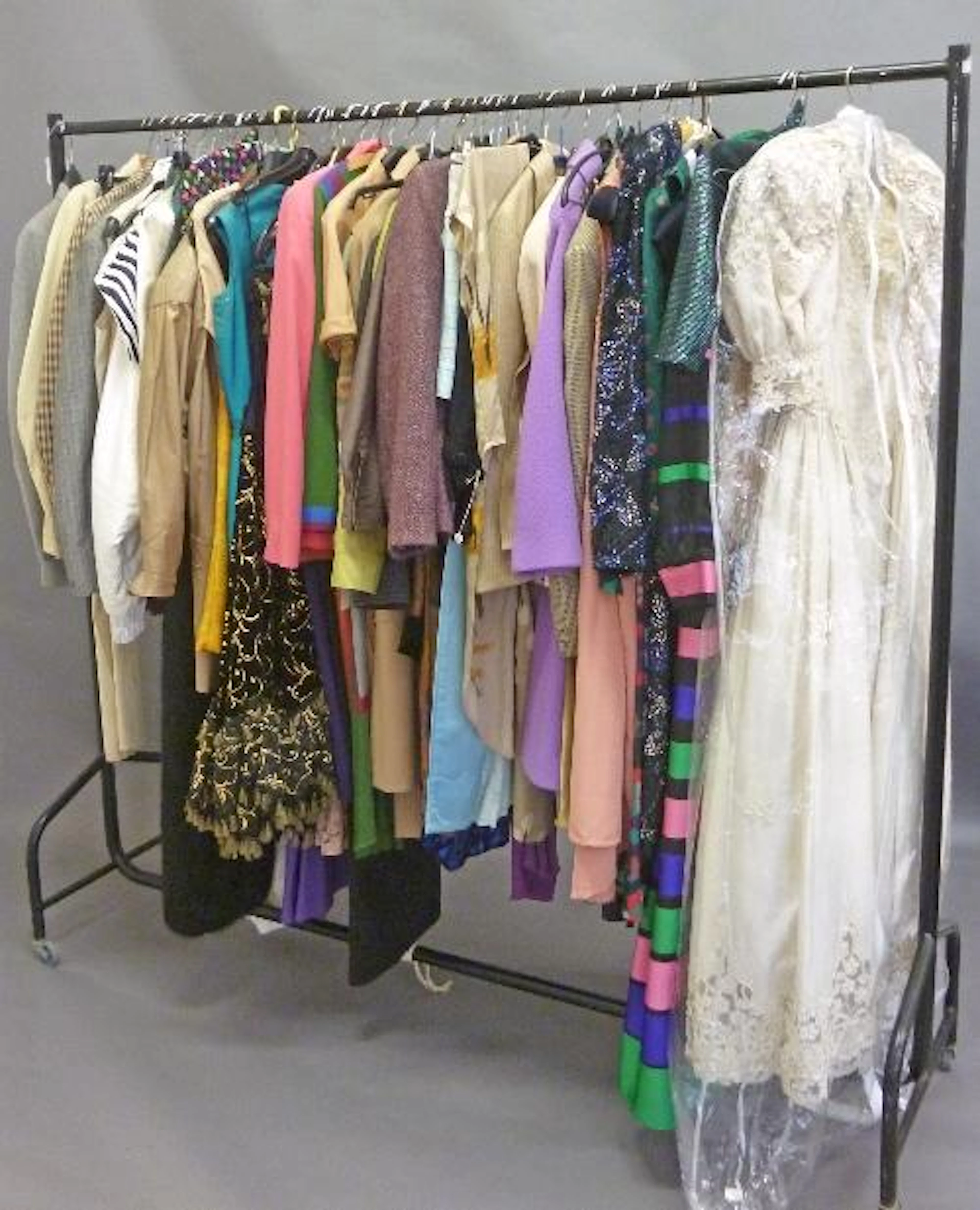 A large collection of vintage men's and women's fashion to include