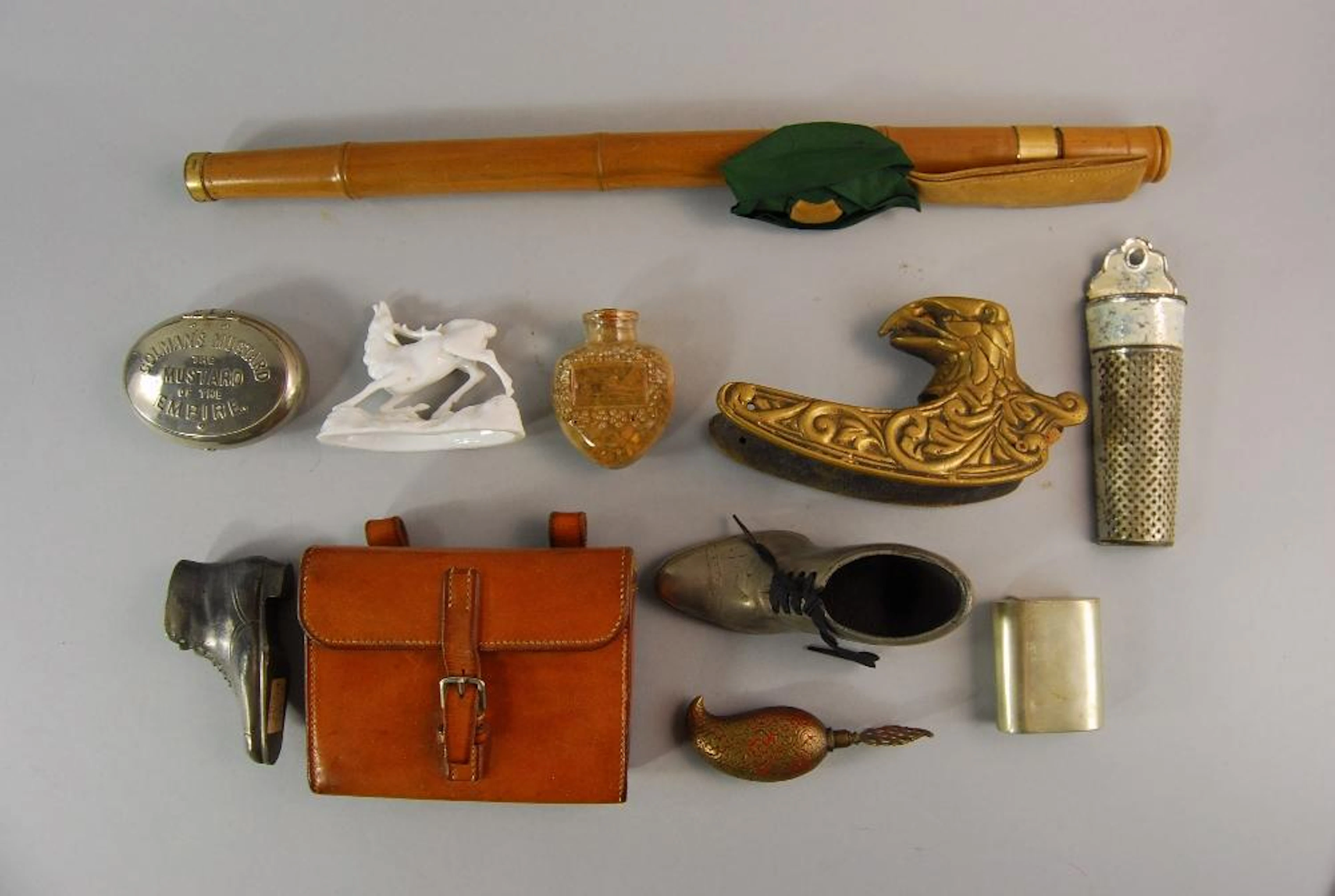 An Edwardian silver plated hunting sandwich box, in a leather case
