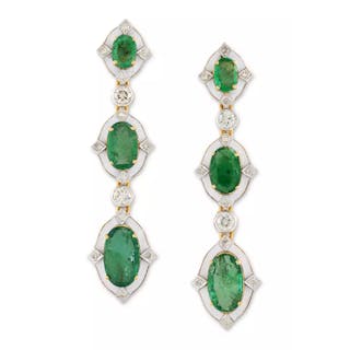 A pair of emerald
