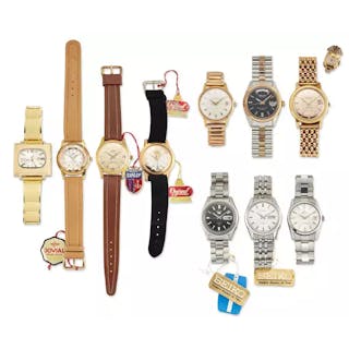 A group of ten various wristwatches
