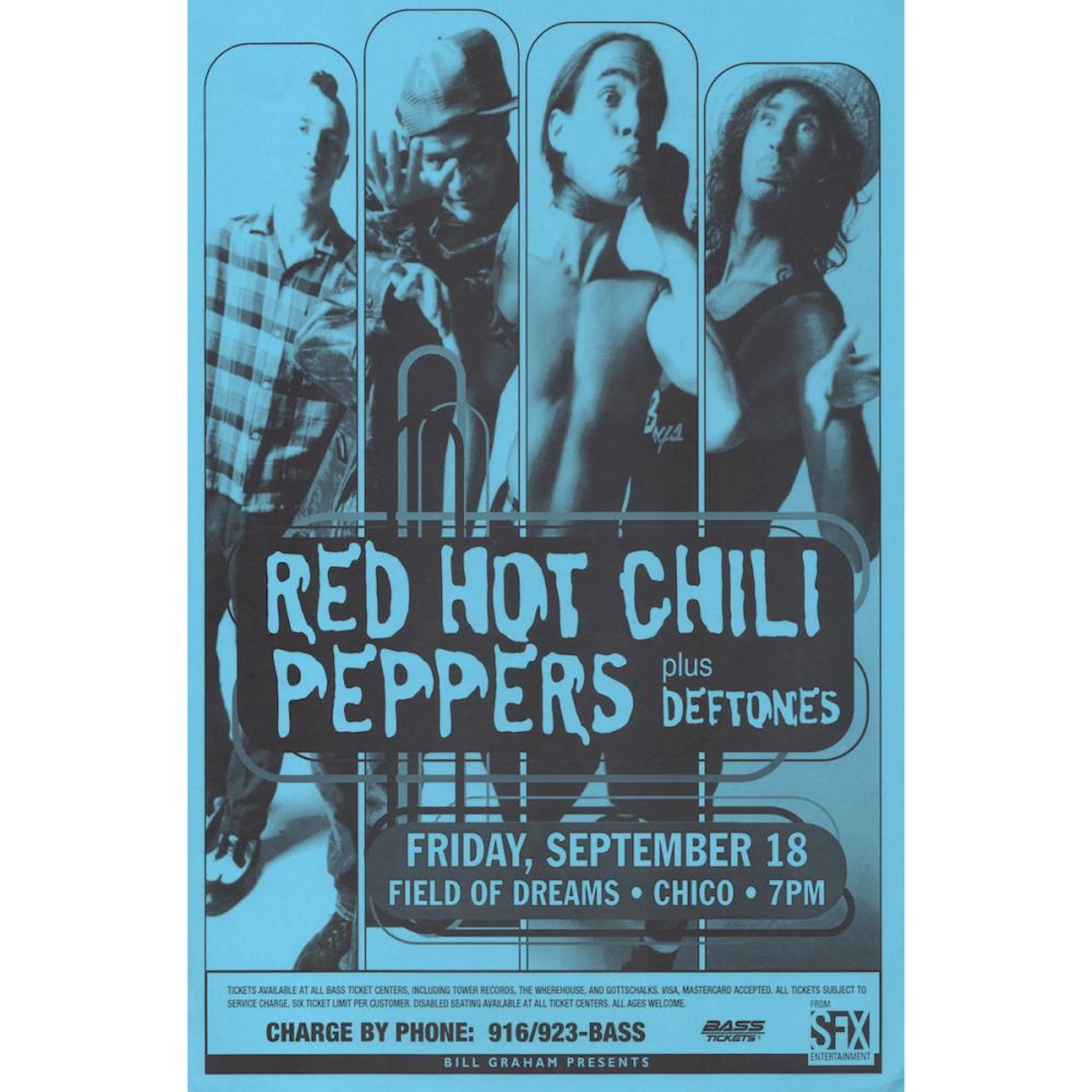 Red Hot Chili Peppers - 1998 Concert Poster