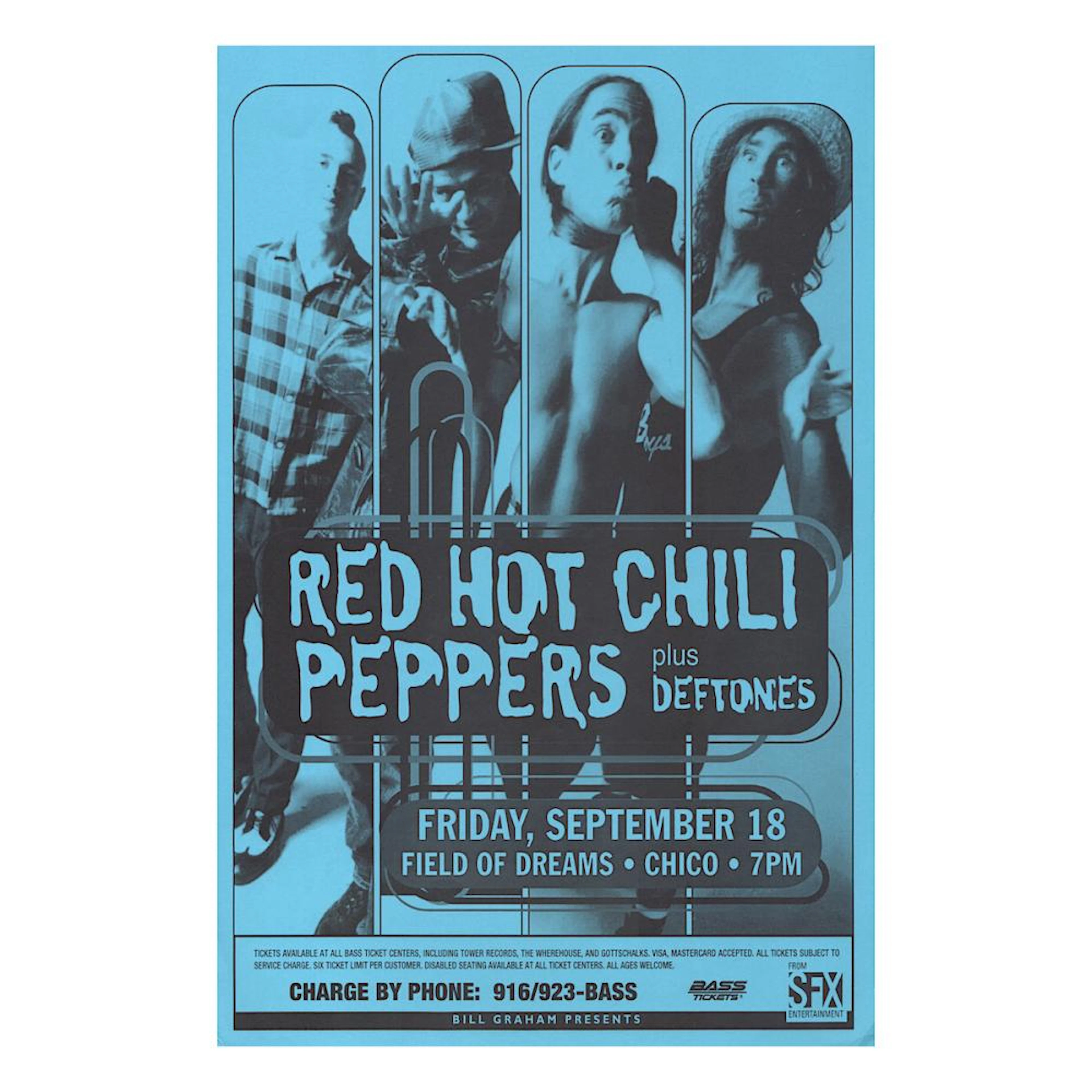 Red Hot Chili Peppers - 1998 Concert Poster