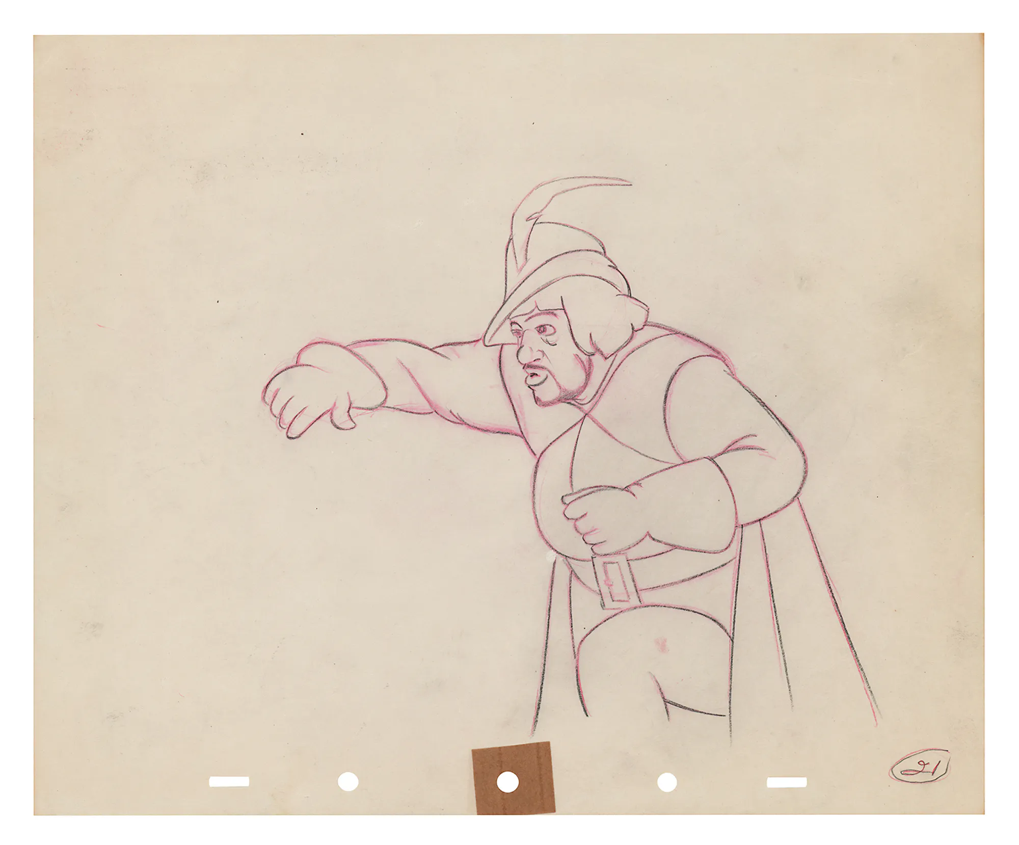 The Huntsman production drawing from Snow White and the Seven Dwarfs ...