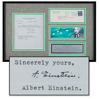 Albert Einstein Typed Letter Signed on the Topic of 'Flying Saucers'