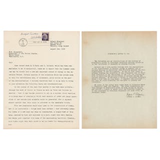 Albert Einstein Associates (3) Signed Items