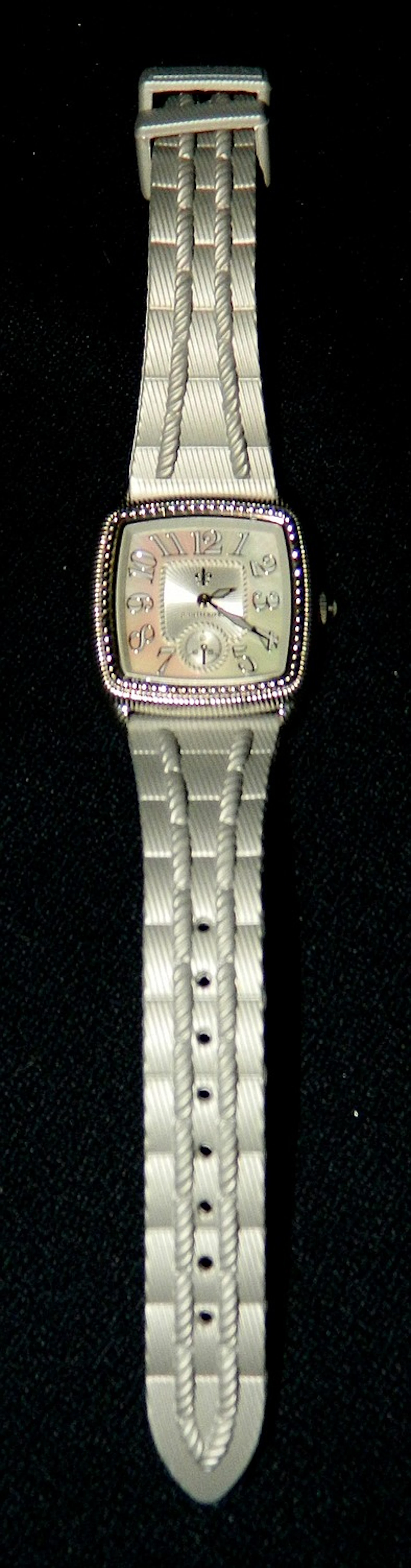 RET JUDITH RIPKA LADIES GRAY MOTHER OF PEARL WATCH XR