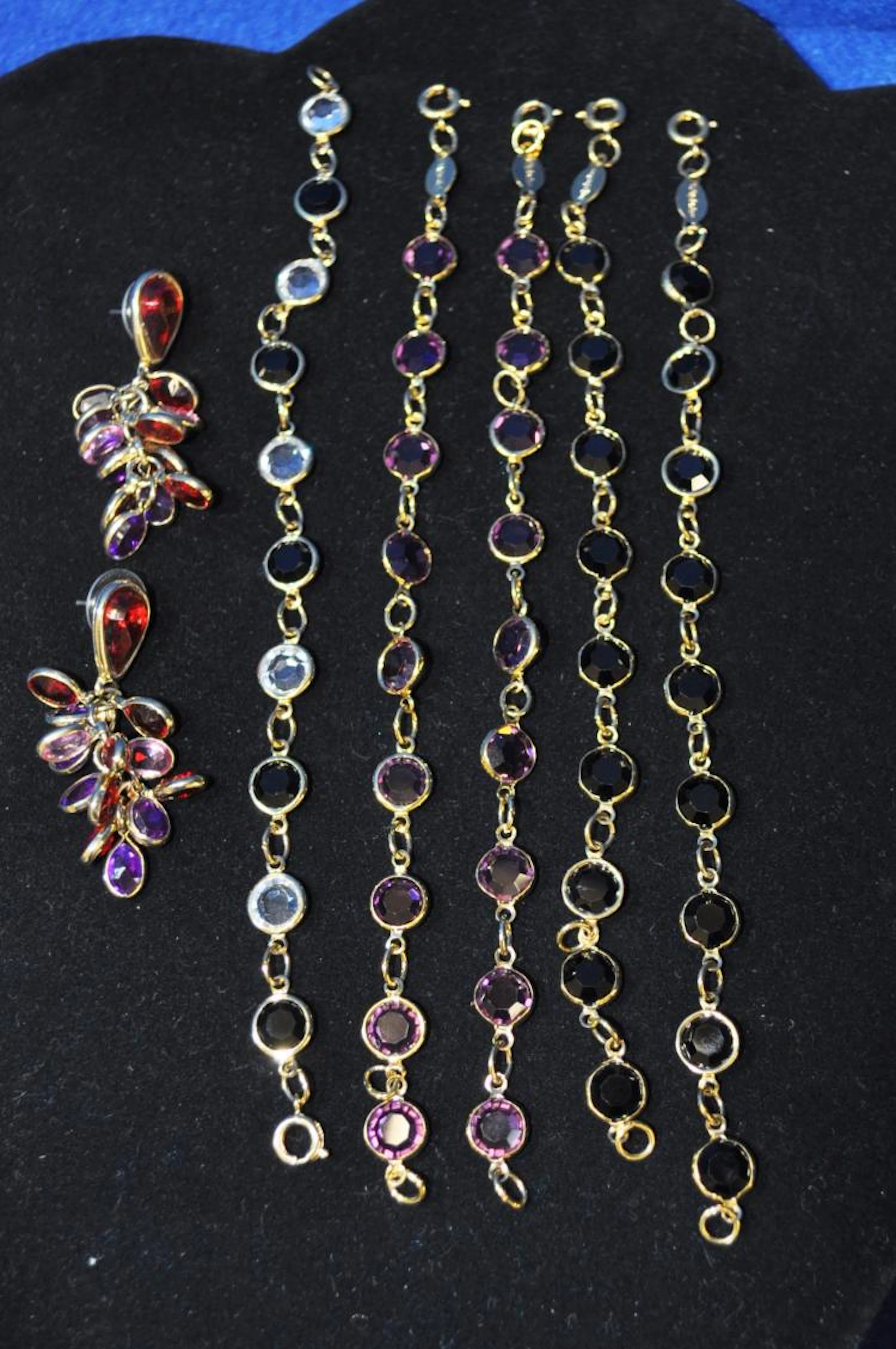 6 PCs RARE RAFAELIAN BRACELETS AUSTRIAN CRYSTALS XW