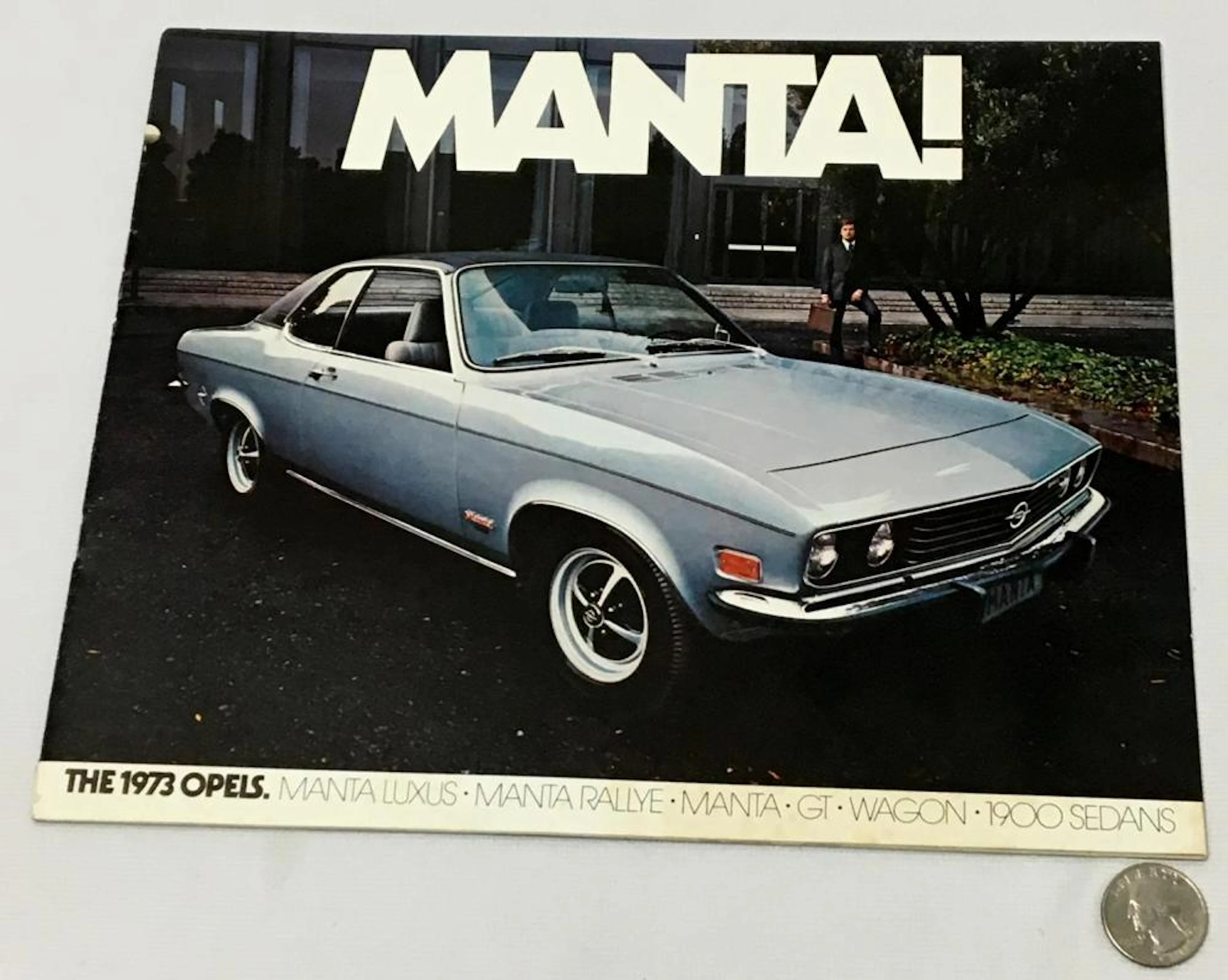 Vintage 1973 Opels Sales Brochure Catalog (Manta Luxus