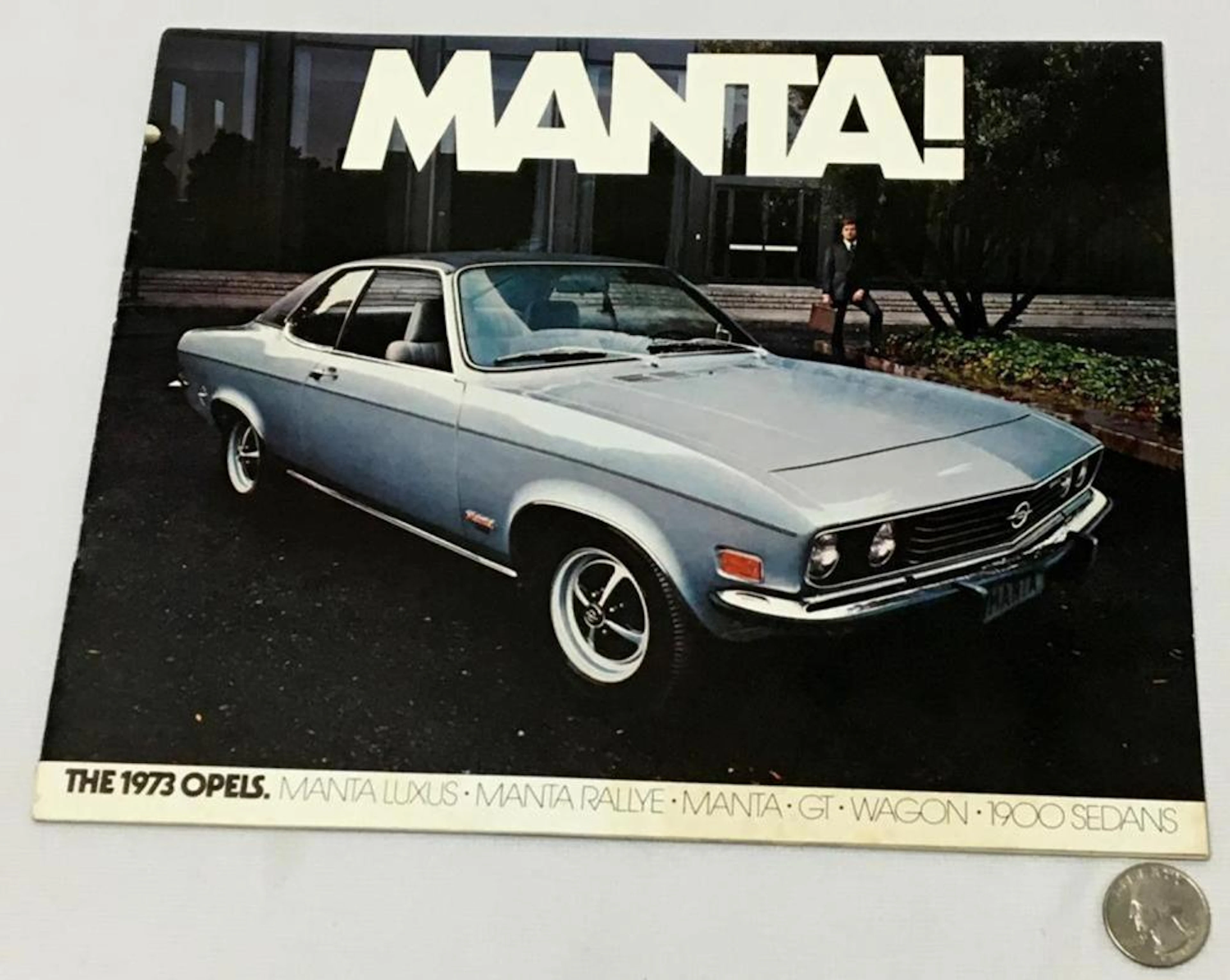 Vintage 1973 Opels Sales Brochure Catalog (Manta Luxus