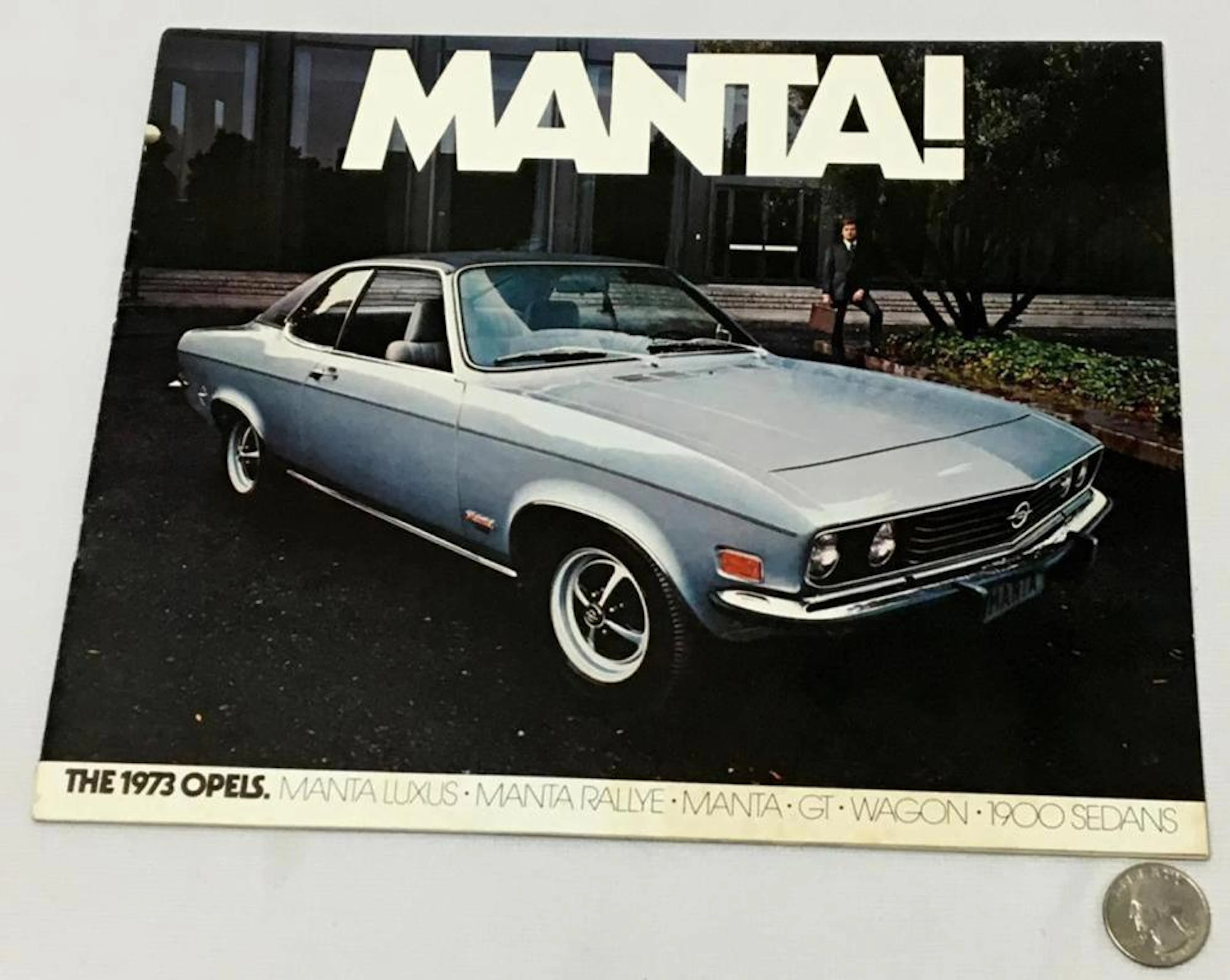 Vintage 1973 Opels Sales Brochure Catalog (Manta Luxus