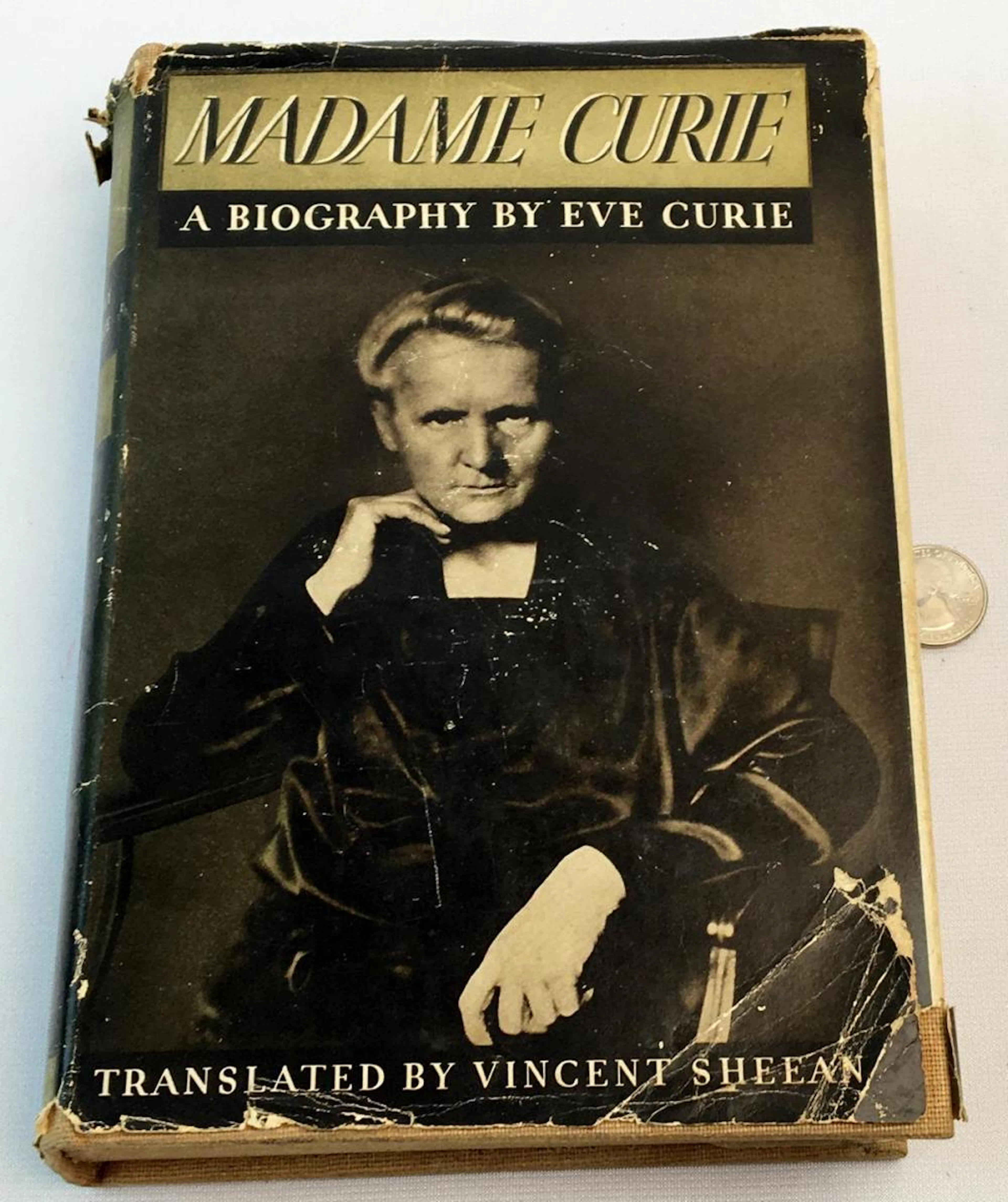 1938 Madame Curie: A Biography by Eve Curie w/ Dust...